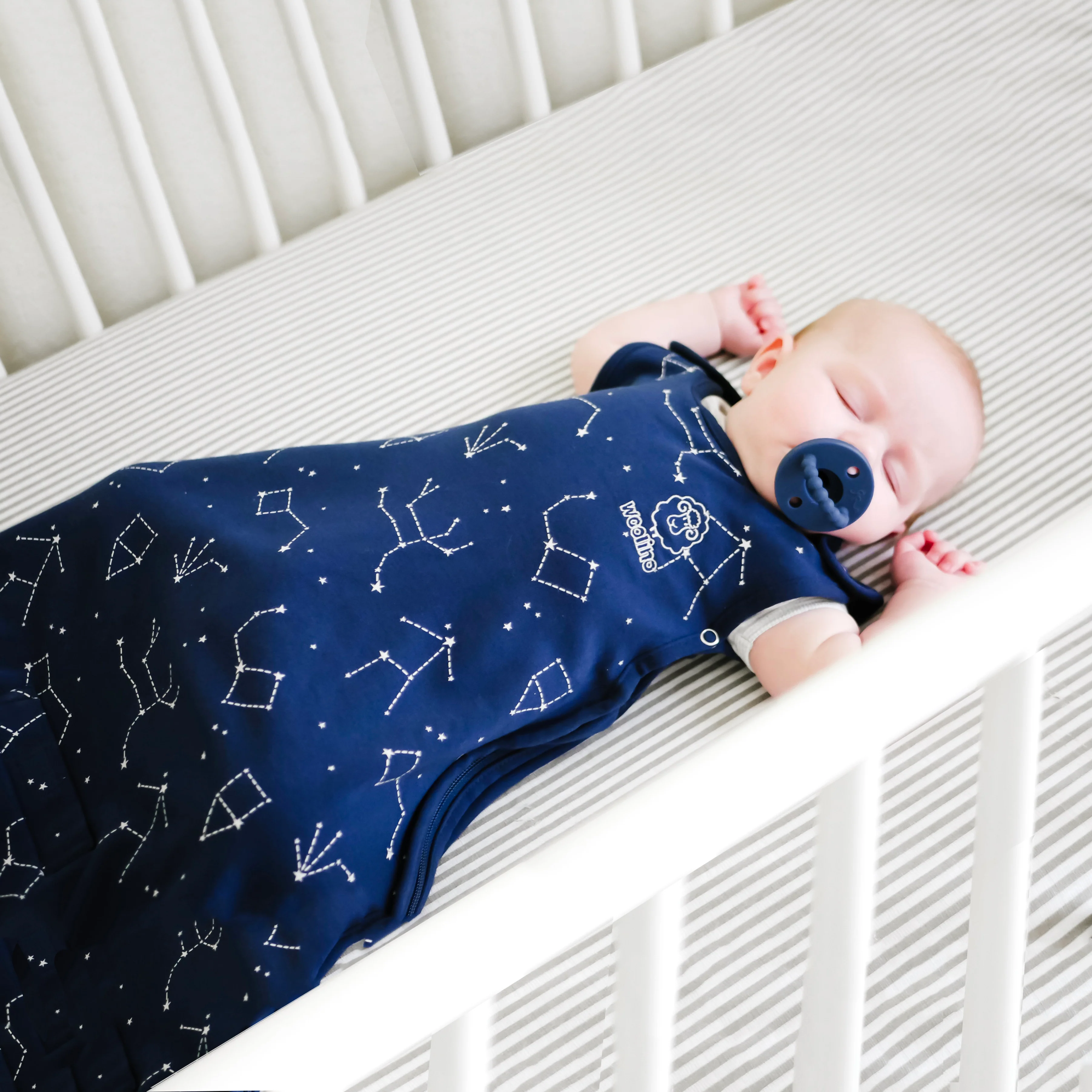 4 Season® Ultimate Baby Sleep Bag, Merino Wool & Organic Cotton, Night Sky™ - Image 7