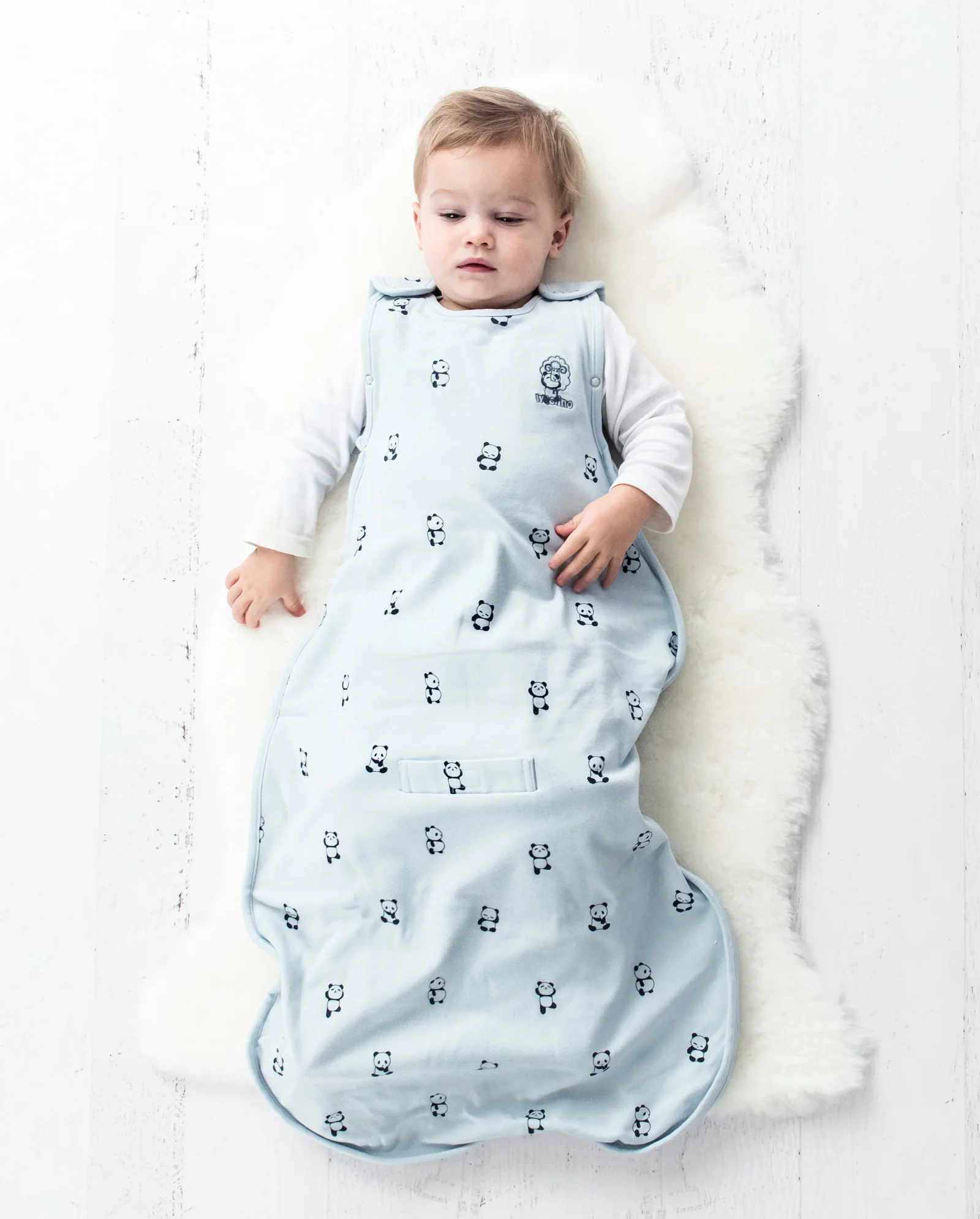 4 Season® Ultimate Baby Sleep Bag, Merino Wool & Organic Cotton, Panda - Image 3