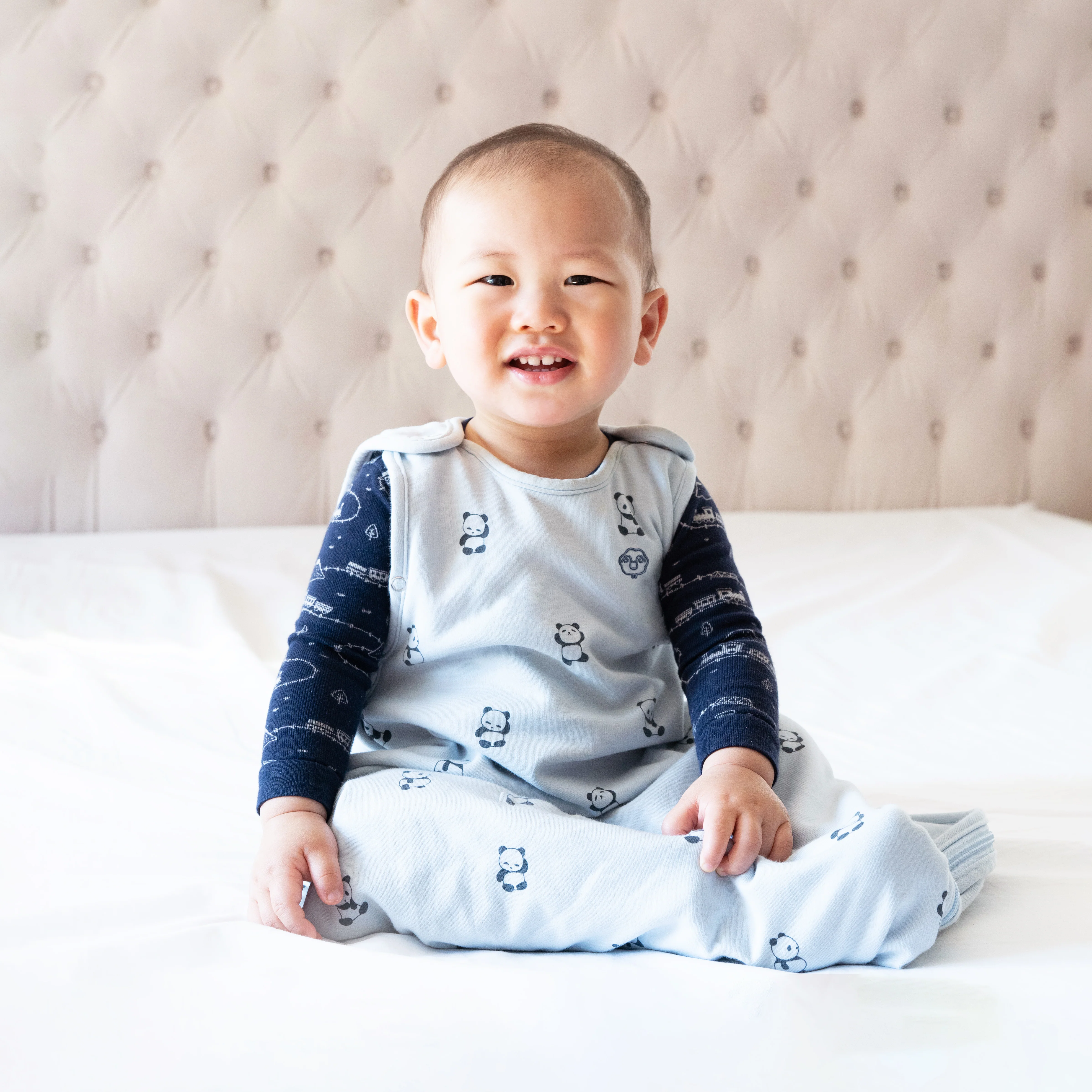 4 Season® Ultimate Baby Sleep Bag, Merino Wool & Organic Cotton, Panda - Image 4