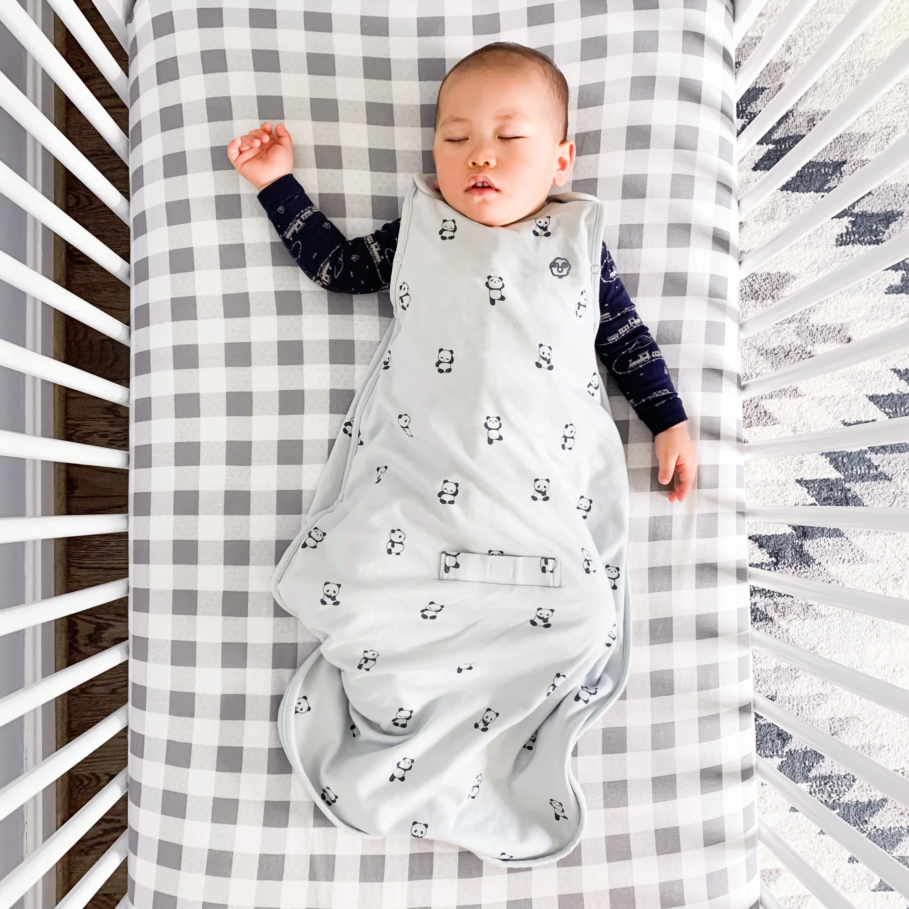 4 Season® Ultimate Baby Sleep Bag, Merino Wool & Organic Cotton, Panda - Image 5