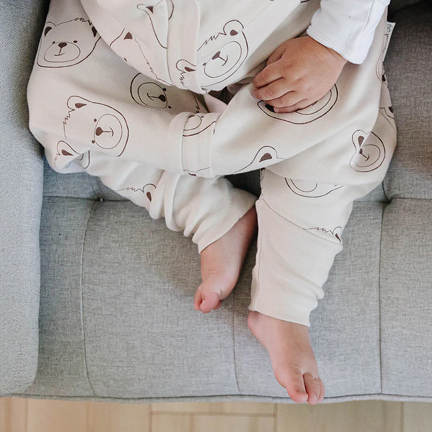 4 Season® Baby Sleep Bag with Feet, Merino Wool & Organic Cotton, Teddy Bear - Image 6