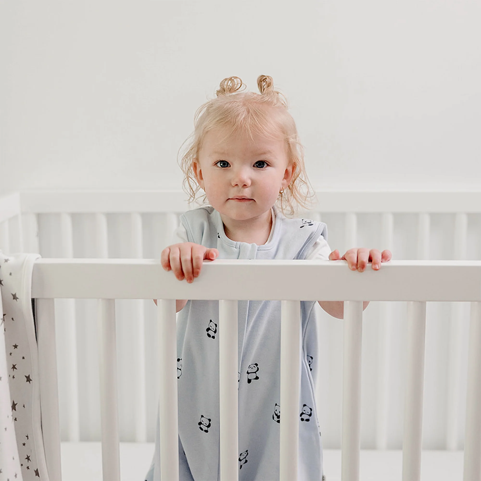 4 Season® Baby Sleep Bag with Feet, Merino Wool & Organic Cotton, Panda - Image 3