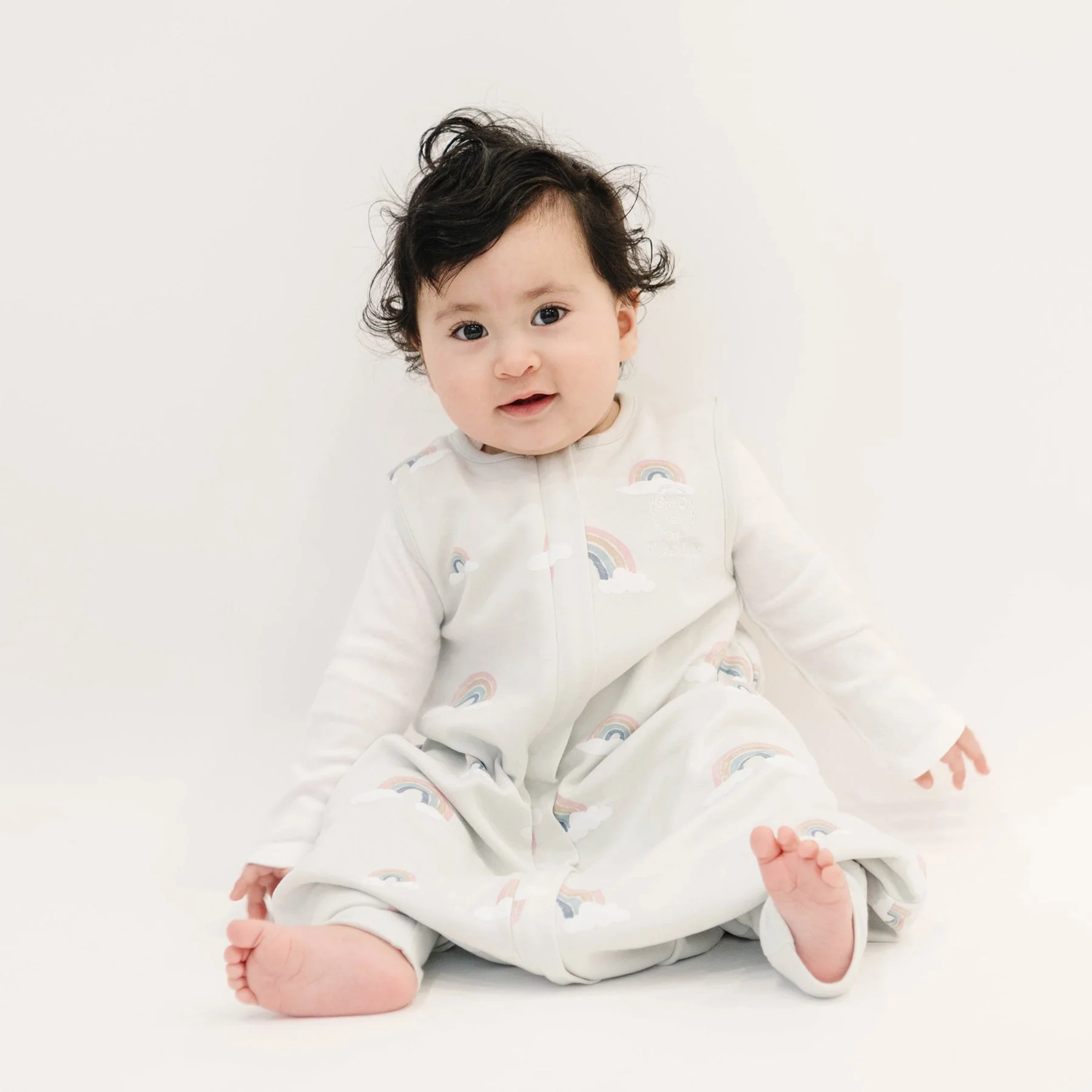4 Season® Baby Sleep Bag with Feet, Merino Wool & Organic Cotton, Rainbow - Image 6