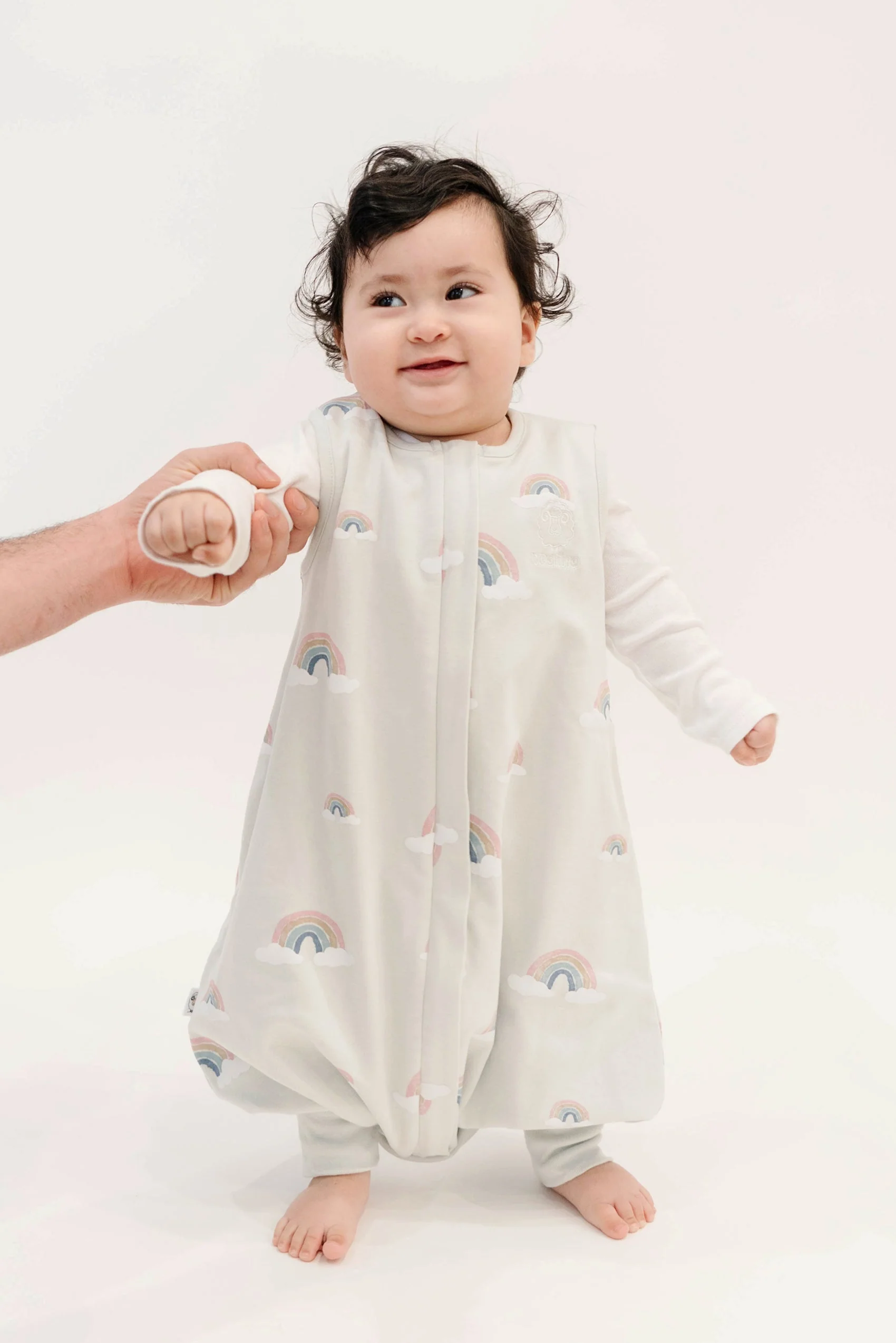 4 Season® Baby Sleep Bag with Feet, Merino Wool & Organic Cotton, Rainbow - Image 7