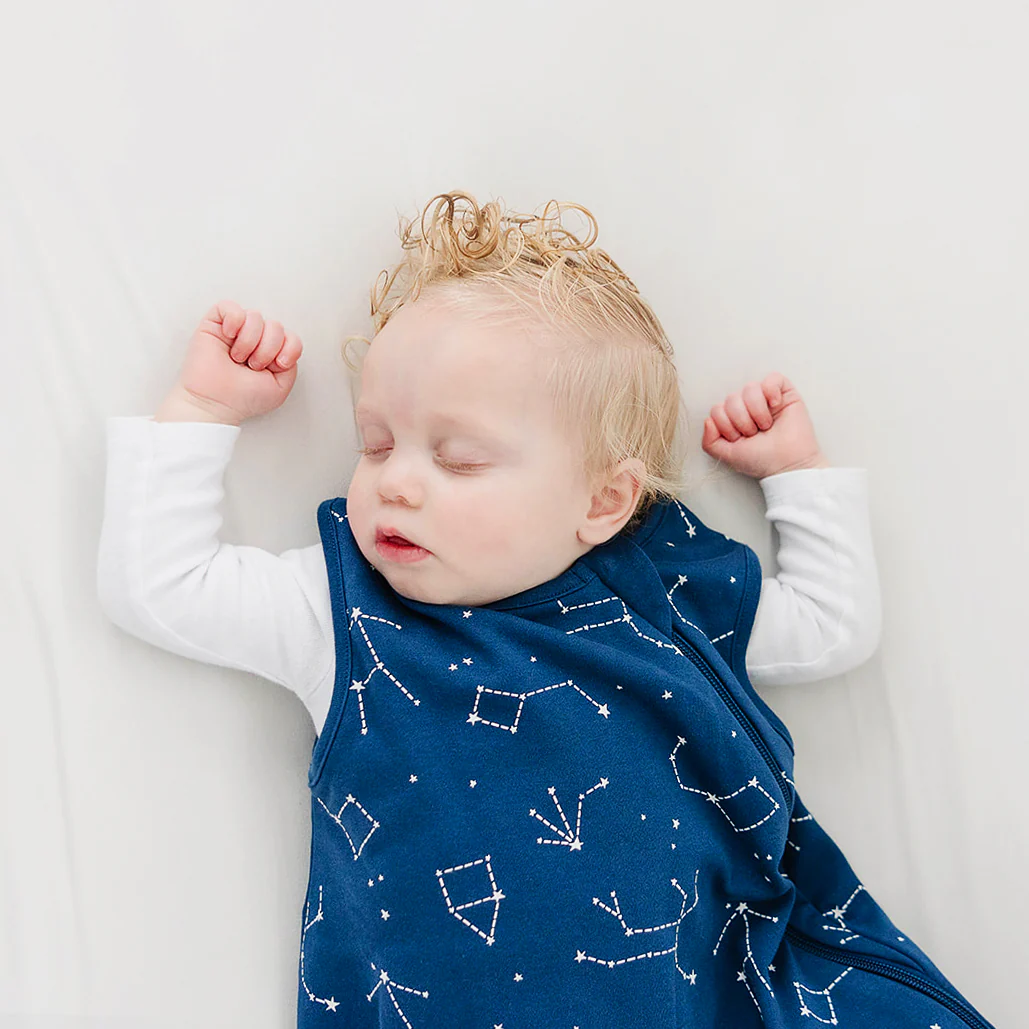 4 Season® Classic Baby Sleeping Bag, Merino Wool & Organic Cotton, Night Sky™ - Image 4