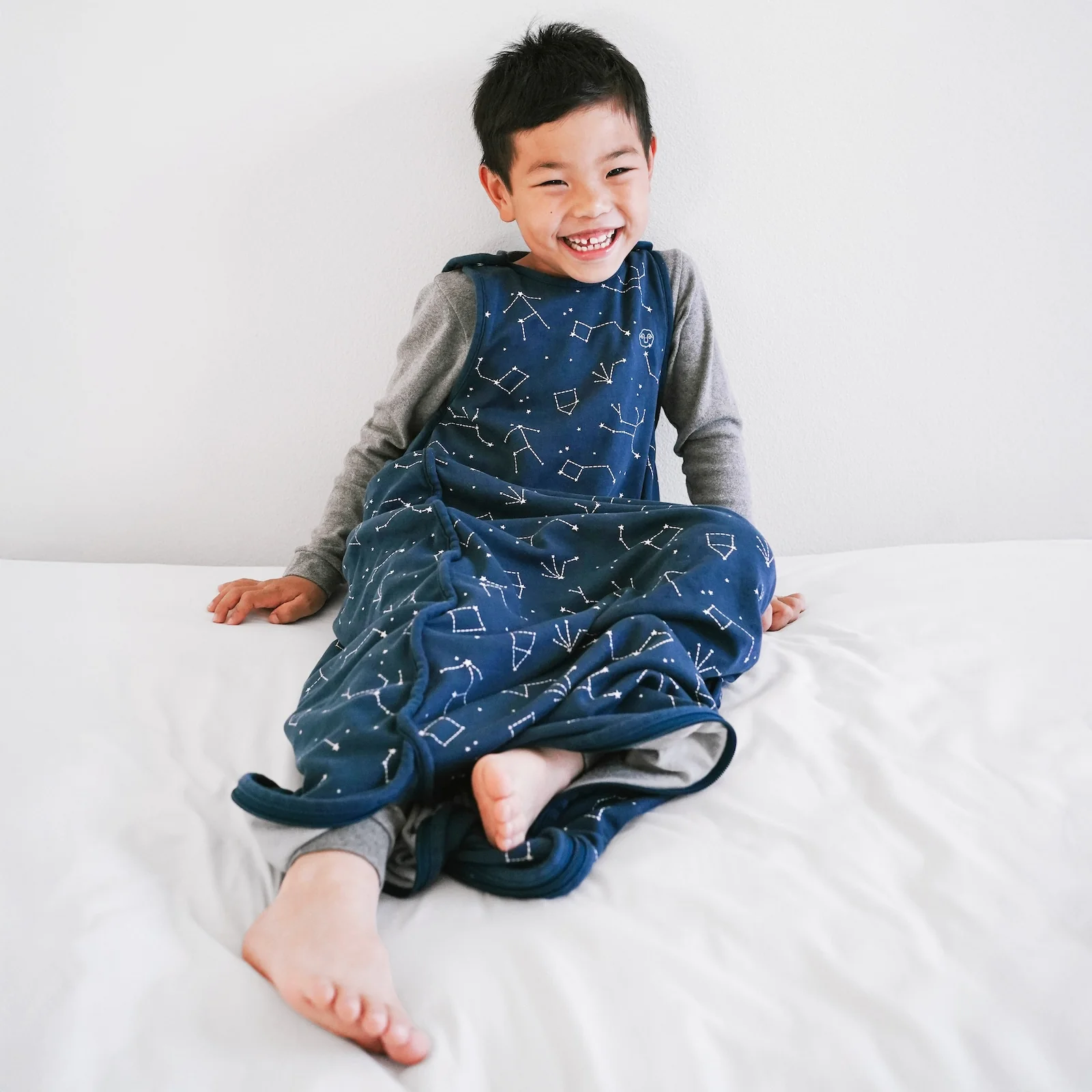 4 Season® Big Kid Sleep Bag, Merino Wool & Organic Cotton, 4 - 6 Years, Night Sky™ - Image 3