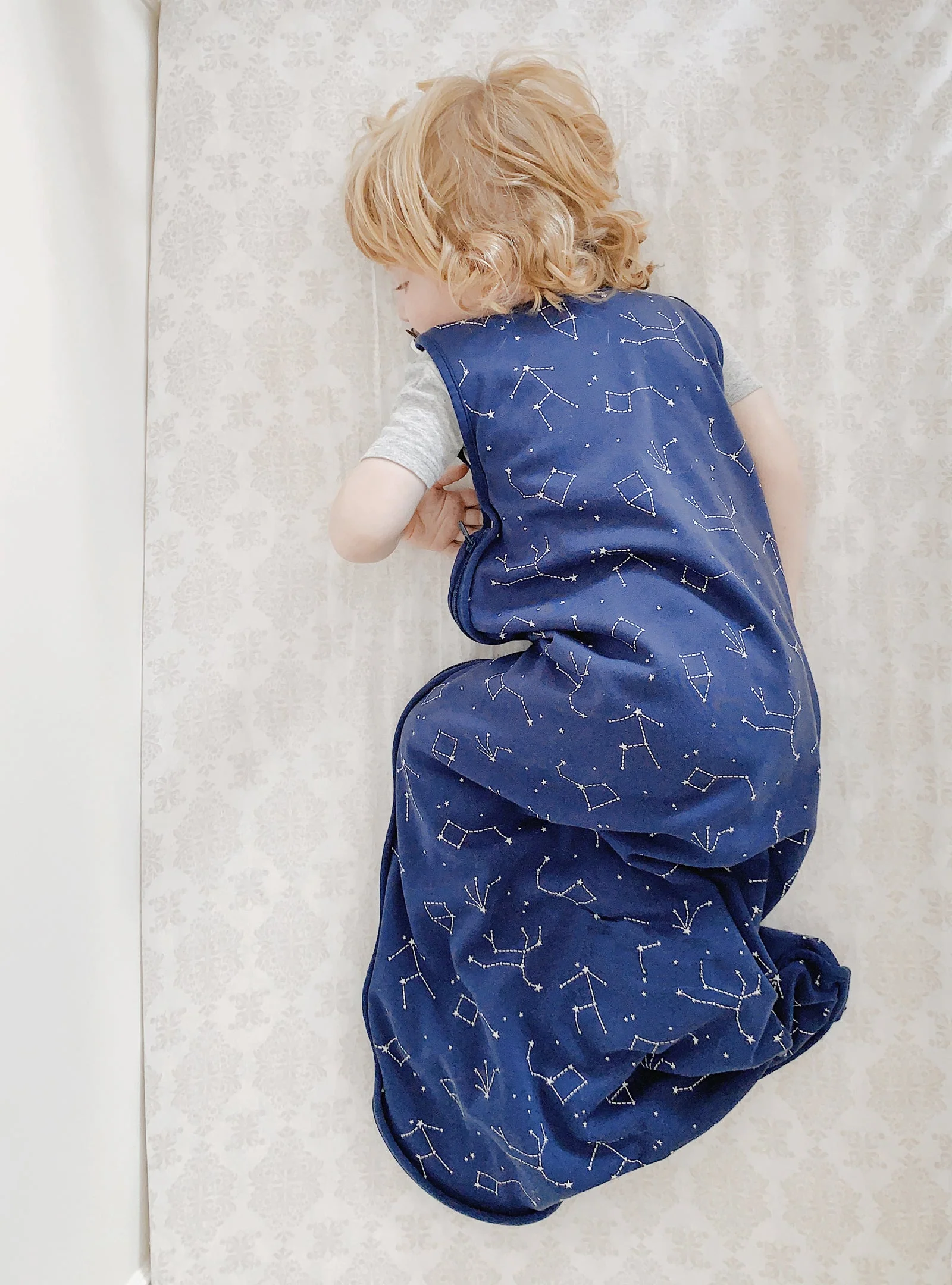 4 Season® Big Kid Sleep Bag, Merino Wool & Organic Cotton, 4 - 6 Years, Night Sky™ - Image 5