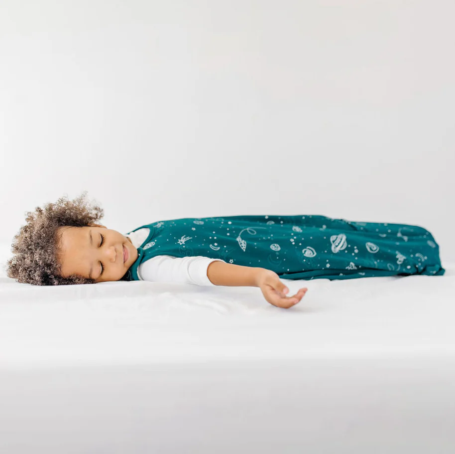 4 Season® Big Kid Sleep Bag, Merino Wool & Organic Cotton, 4 - 6 Years, Space - GLOW IN THE DARK - Image 4