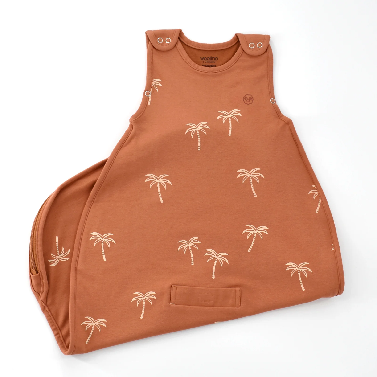 4 Season® Ultimate Baby Sleep Bag, Merino Wool & Organic Cotton, Palms - Image 3