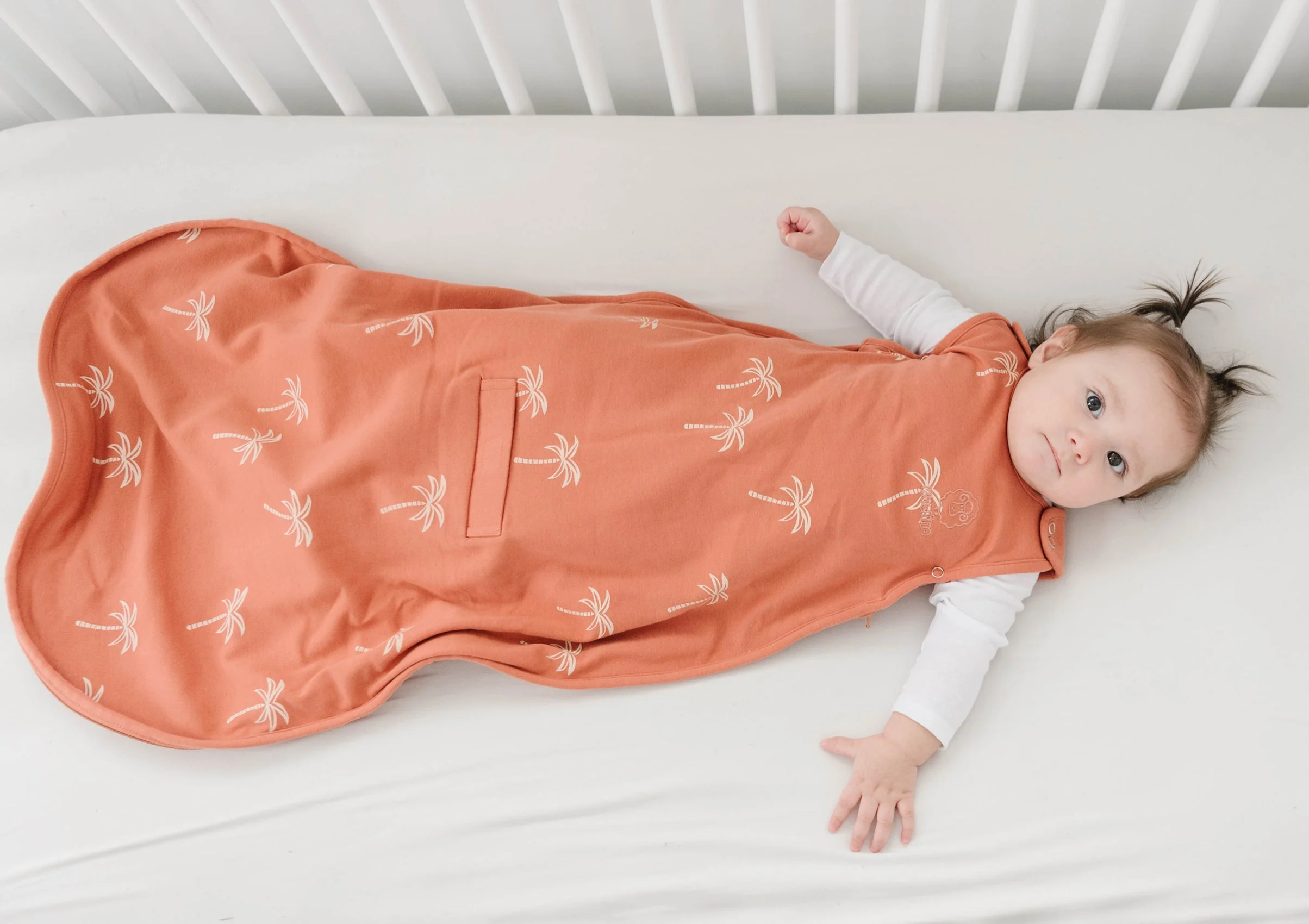 4 Season® Ultimate Baby Sleep Bag, Merino Wool & Organic Cotton, Palms - Image 8