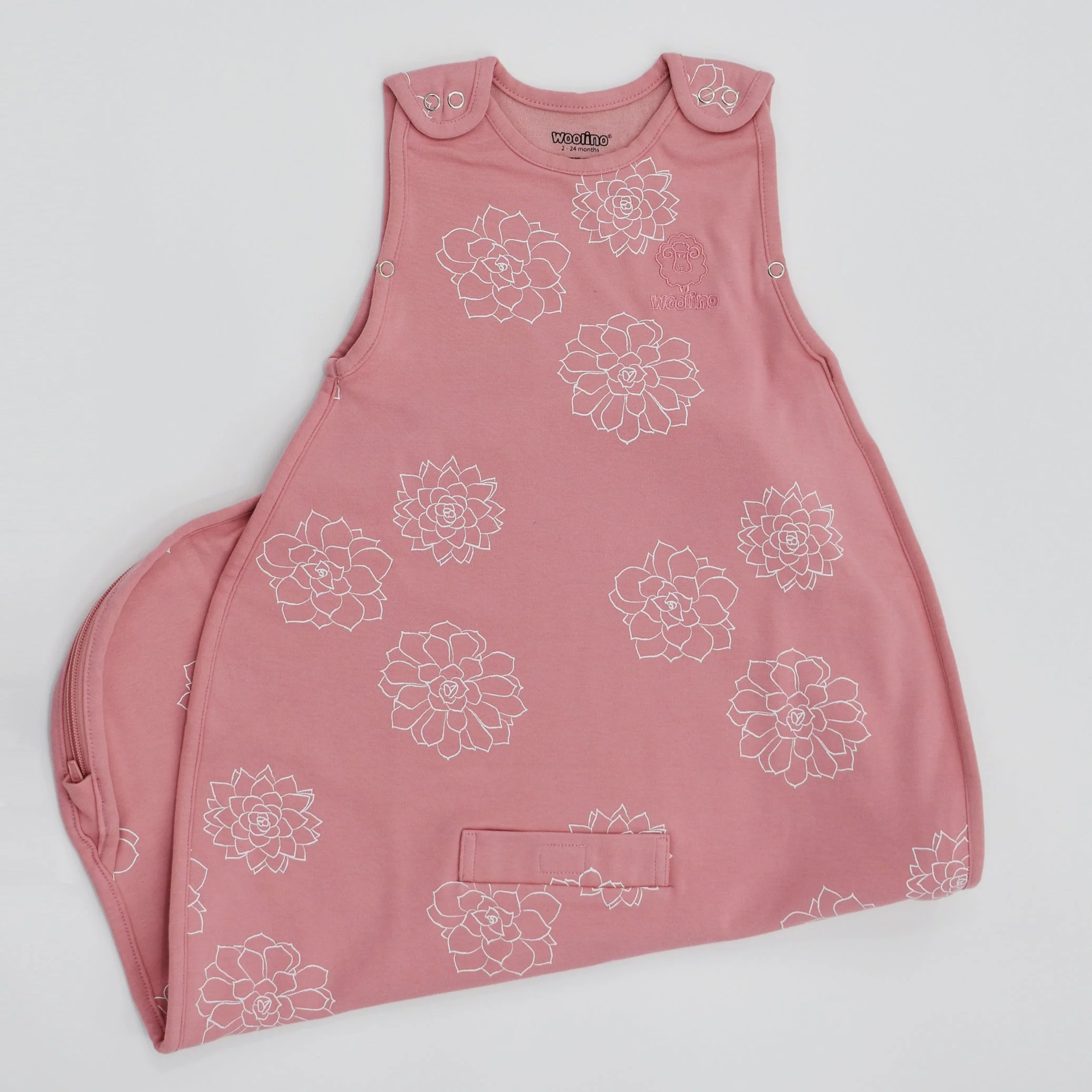 4 Season® Ultimate Baby Sleep Bag, Merino Wool & Organic Cotton, Succulent - Image 3