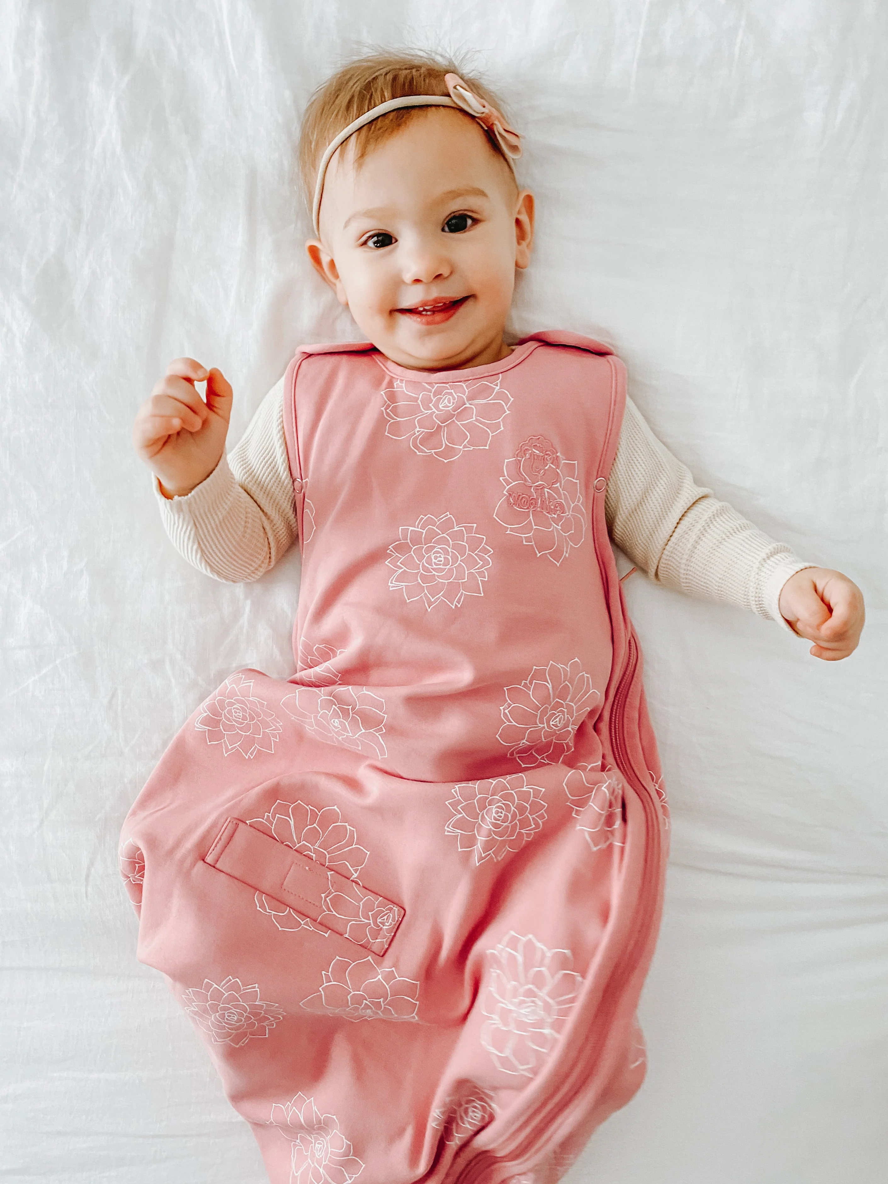 4 Season® Ultimate Baby Sleep Bag, Merino Wool & Organic Cotton, Succulent - Image 5