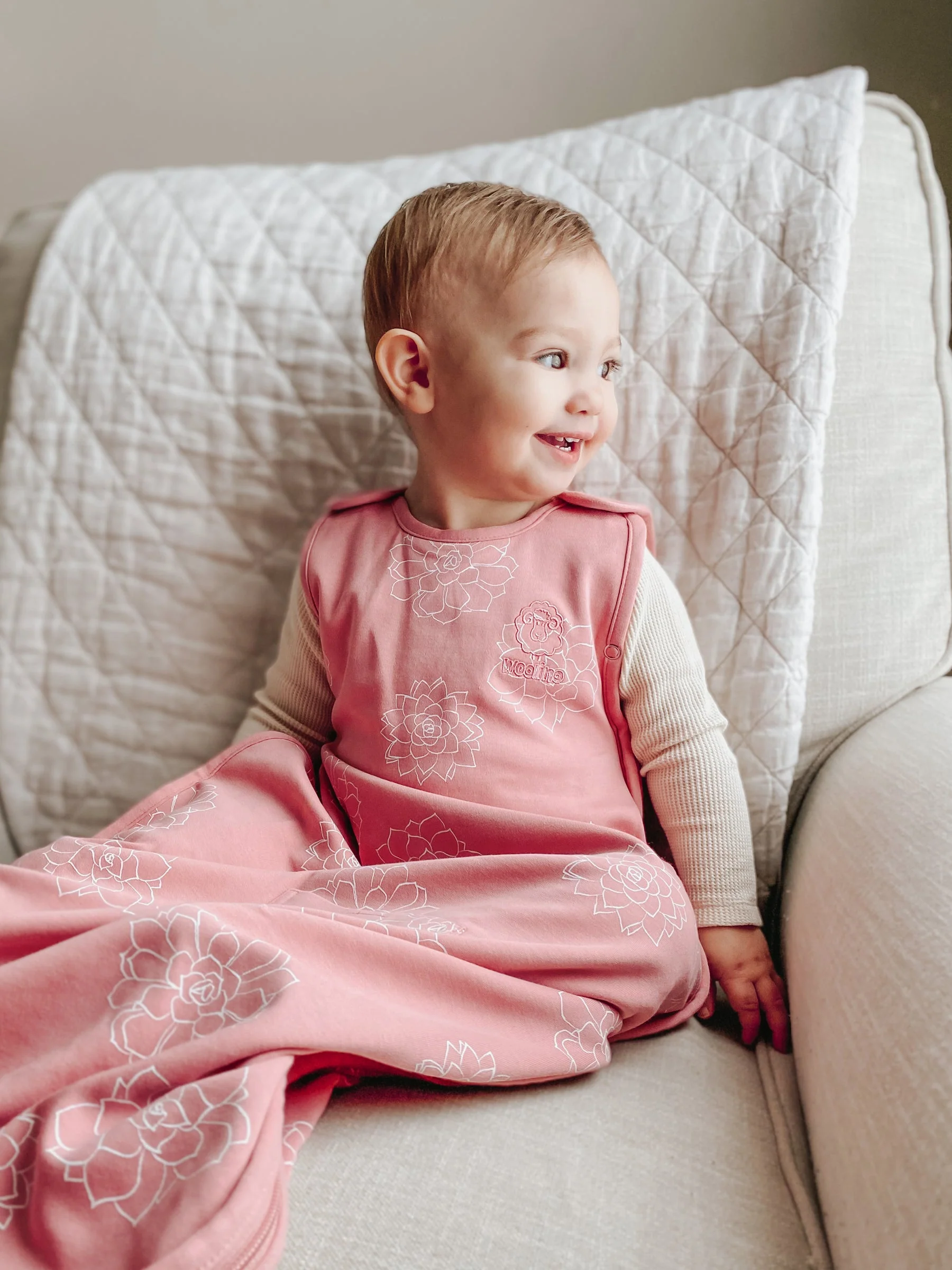4 Season® Ultimate Baby Sleep Bag, Merino Wool & Organic Cotton, Succulent - Image 6