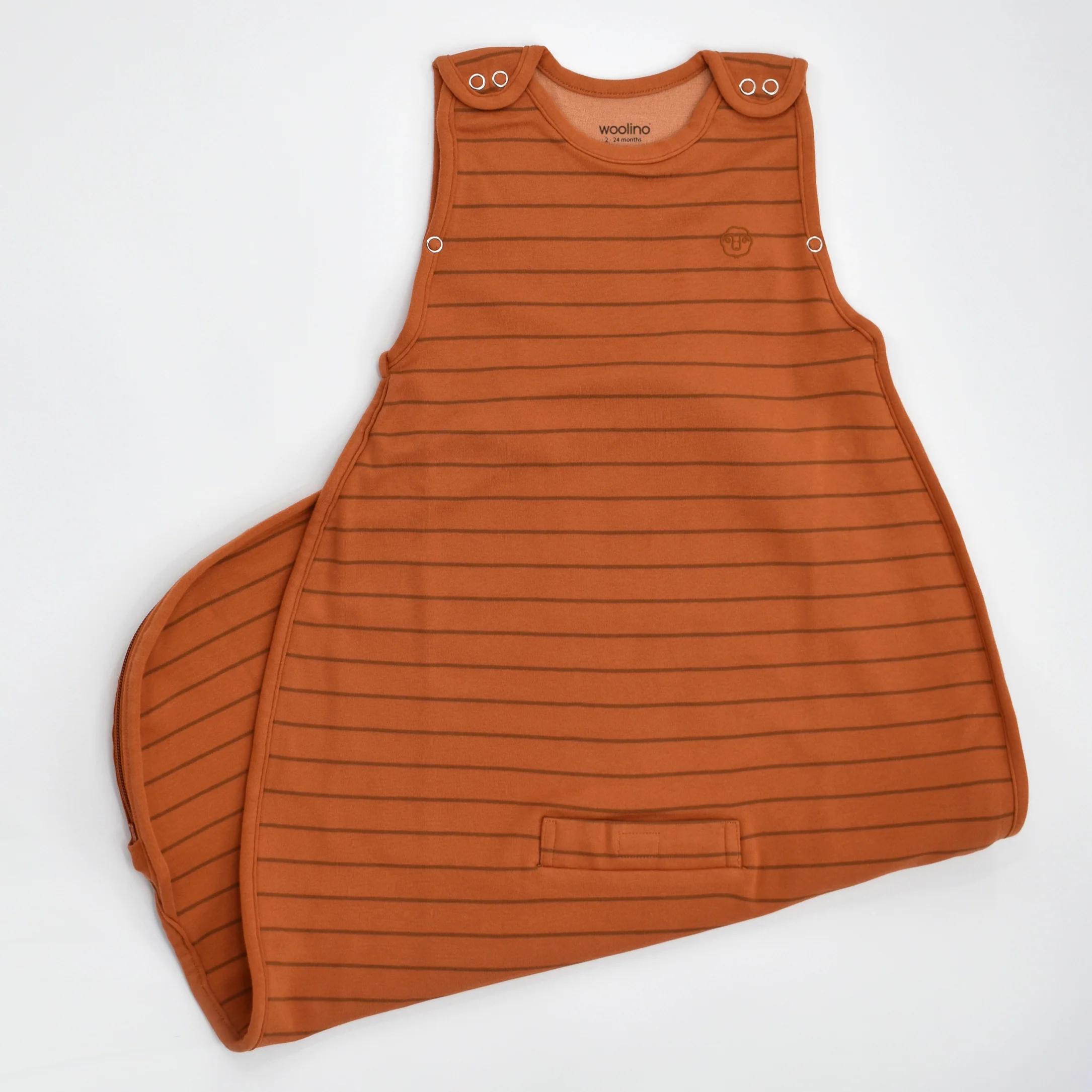 4 Season® Ultimate Baby Sleep Bag, Merino Wool & Organic Cotton, Terracotta - Image 4