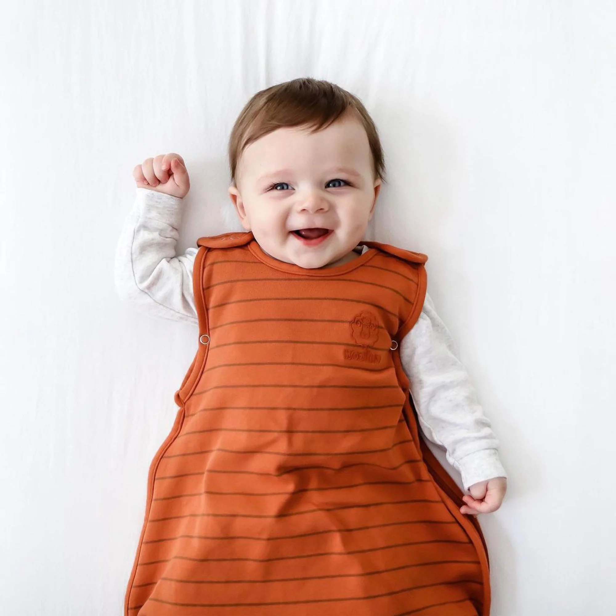 4 Season® Ultimate Baby Sleep Bag, Merino Wool & Organic Cotton, Terracotta - Image 9