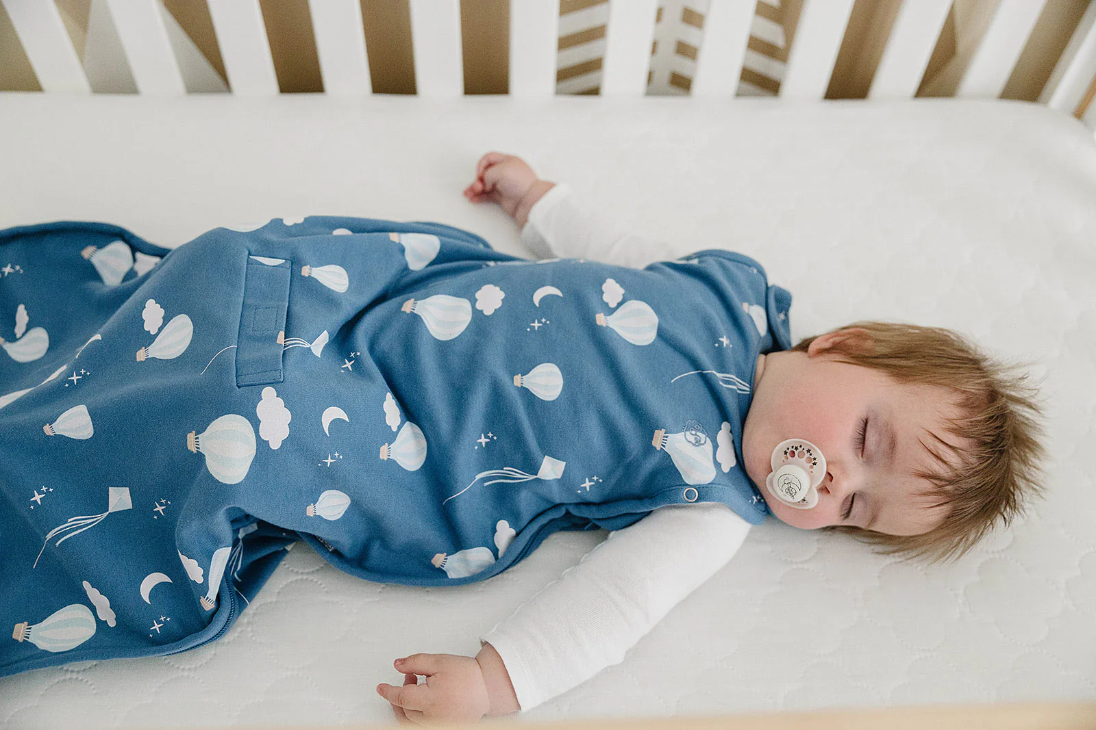 4 Season® Ultimate Baby Sleep Bag, Merino Wool & Organic Cotton, Hot Air Balloon - Image 9