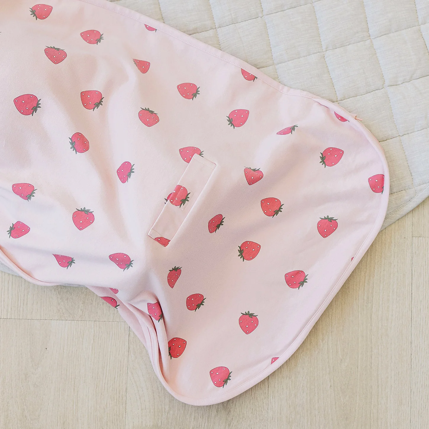 4 Season® Ultimate Baby Sleep Bag, Merino Wool & Organic Cotton, Strawberry - Image 7