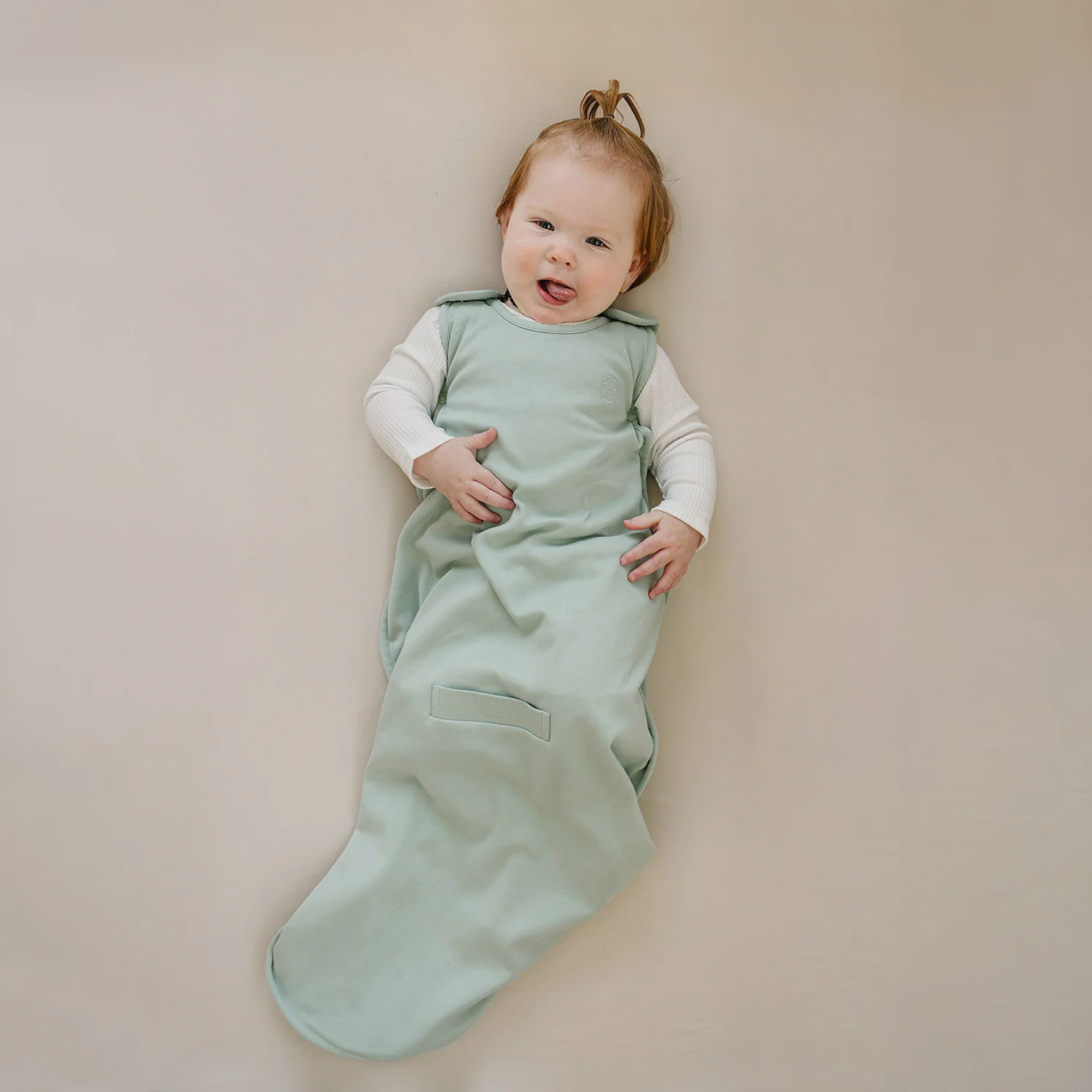 4 Season® Ultimate Baby Sleep Bag, Merino Wool & Organic Cotton, Aloe - Image 2