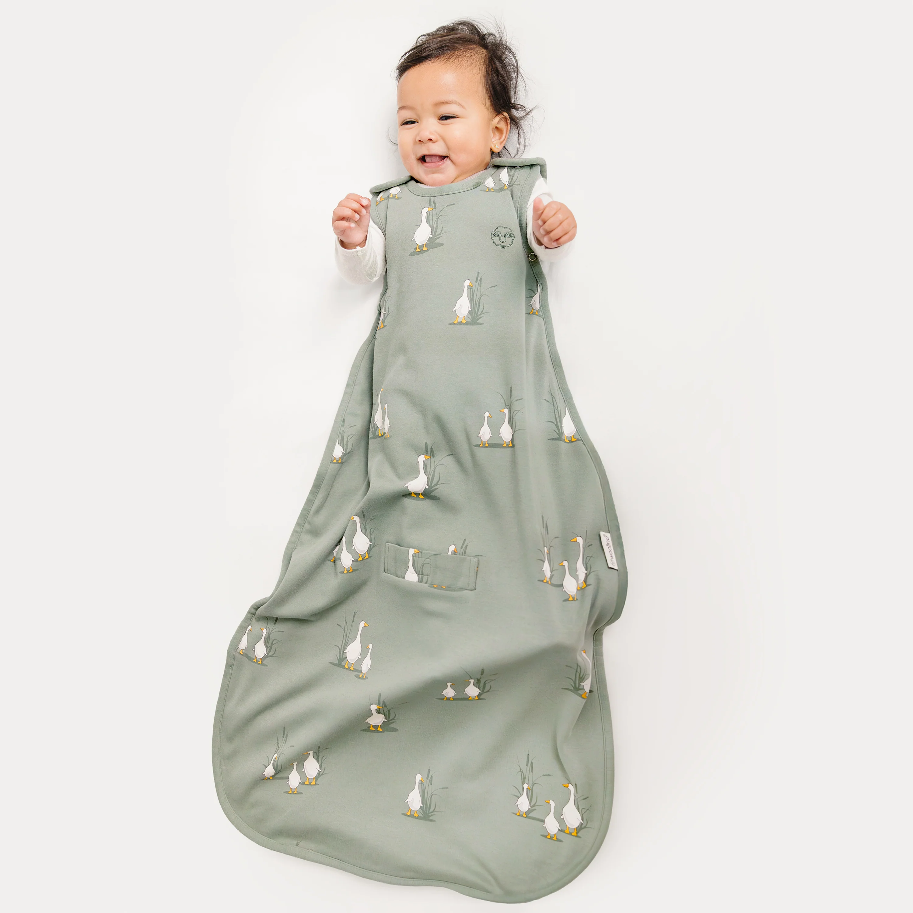4 Season® Ultimate Baby Sleep Bag, Merino Wool & Organic Cotton, Goose - Image 2