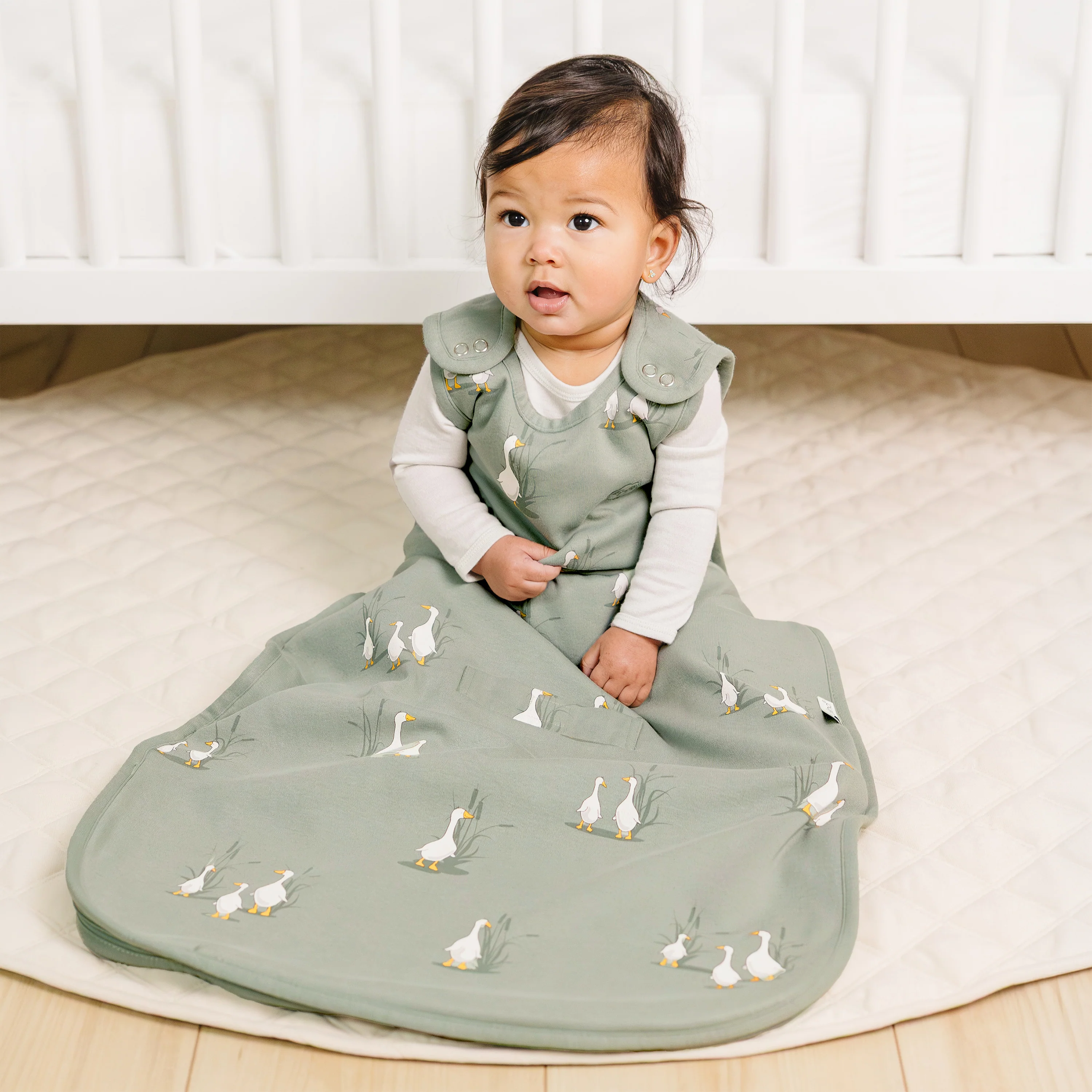 4 Season® Ultimate Baby Sleep Bag, Merino Wool & Organic Cotton, Goose - Image 3