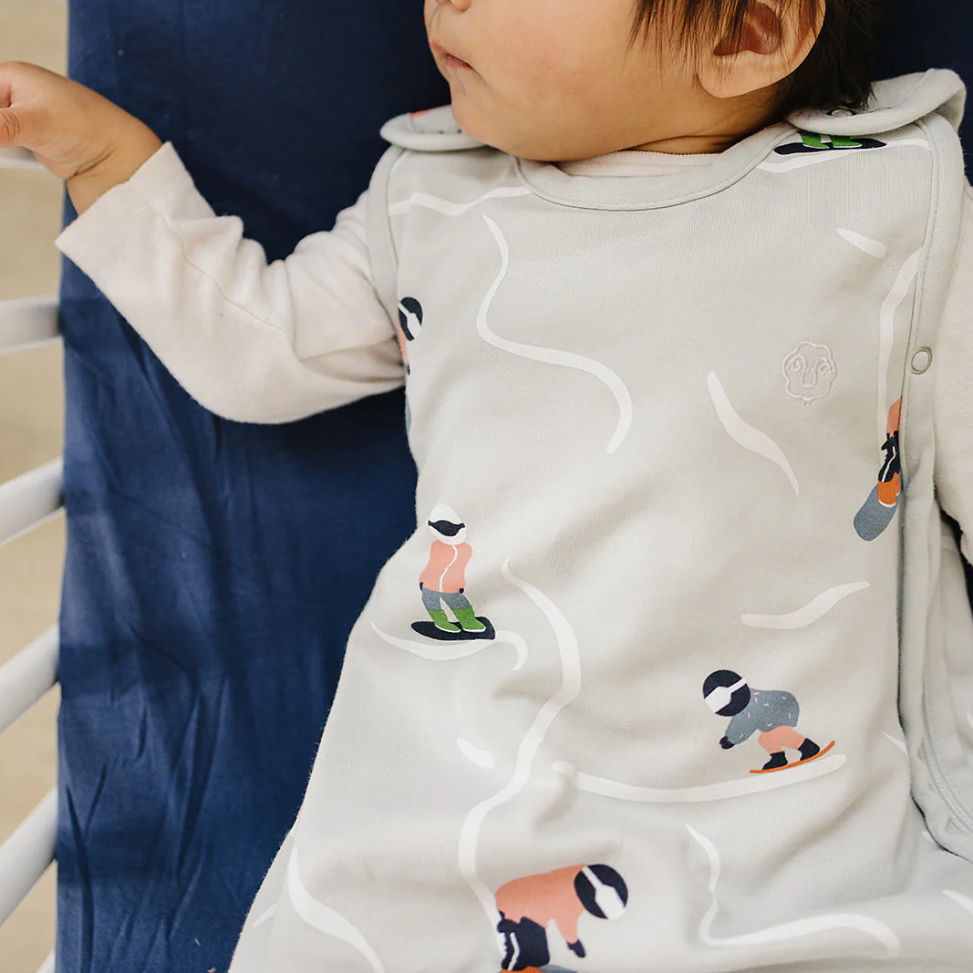 4 Season® Ultimate Baby Sleep Bag, Merino Wool & Organic Cotton, Snowboarder - Image 4