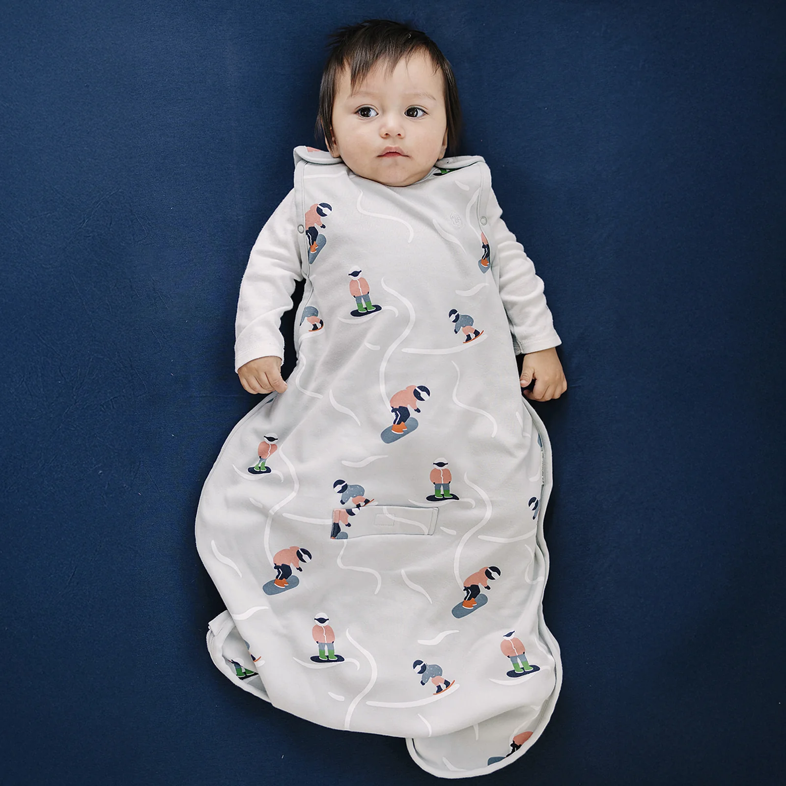 4 Season® Ultimate Baby Sleep Bag, Merino Wool & Organic Cotton, Snowboarder - Image 7