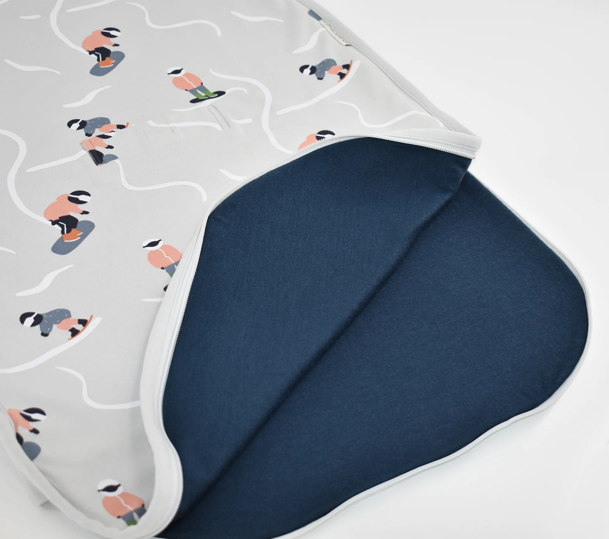 4 Season® Ultimate Baby Sleep Bag, Merino Wool & Organic Cotton, Snowboarder - Image 9