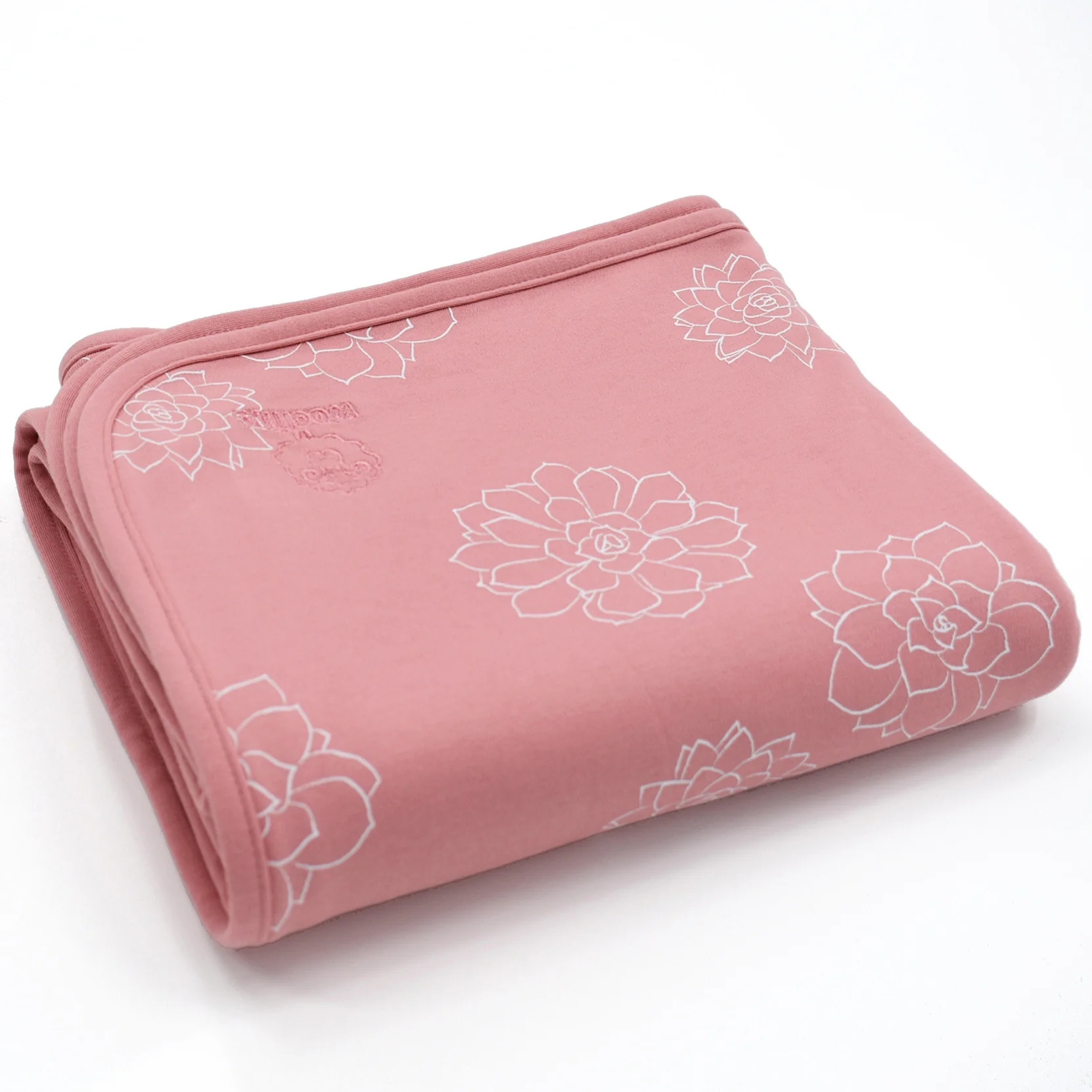 4 Season® Stroller Merino Wool & Organic Cotton Baby Blanket, 40" x 31.5", Succulent - Image 6