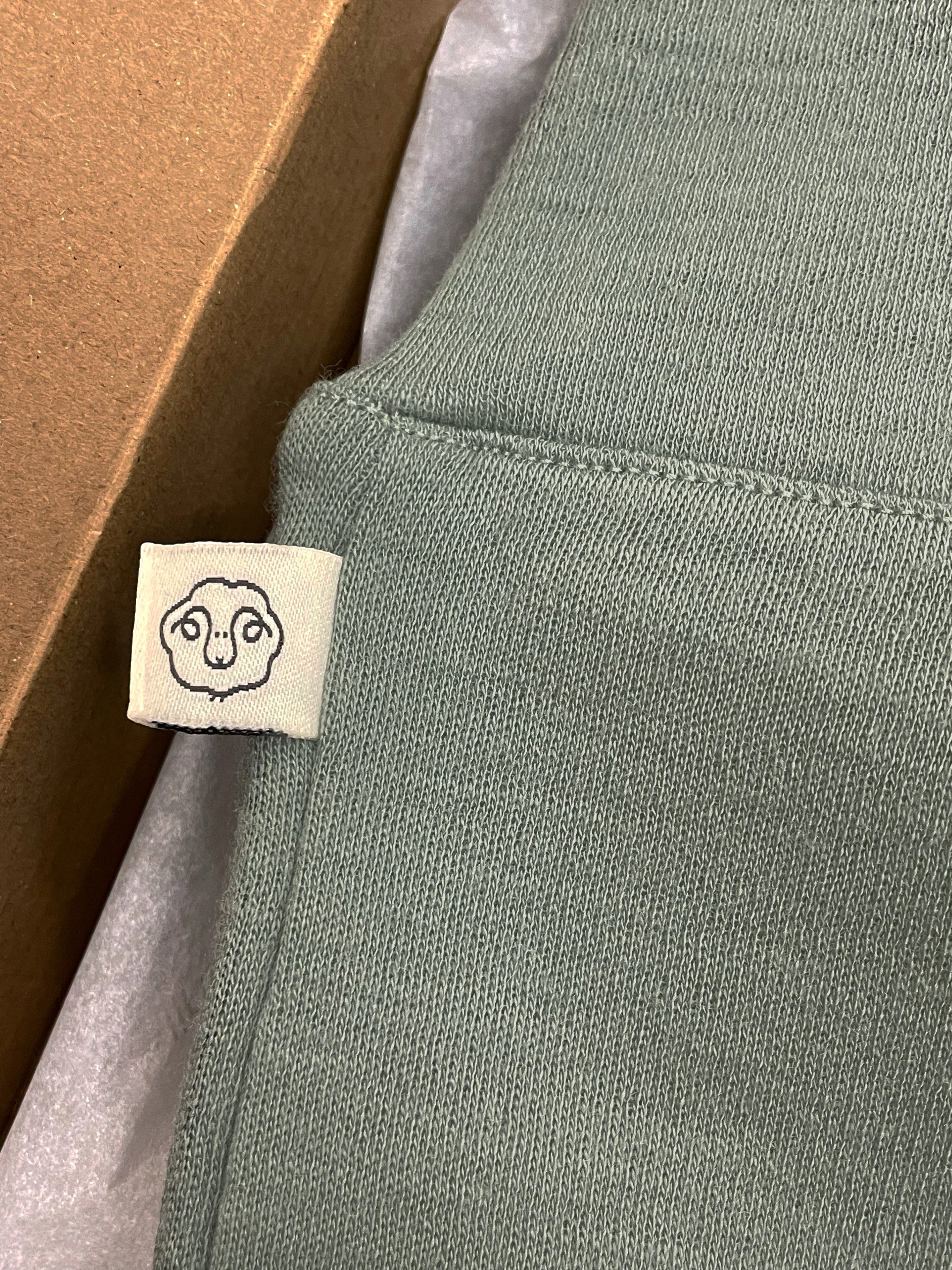 Baby Footed Pants, Merino Wool, Sage - Image 7