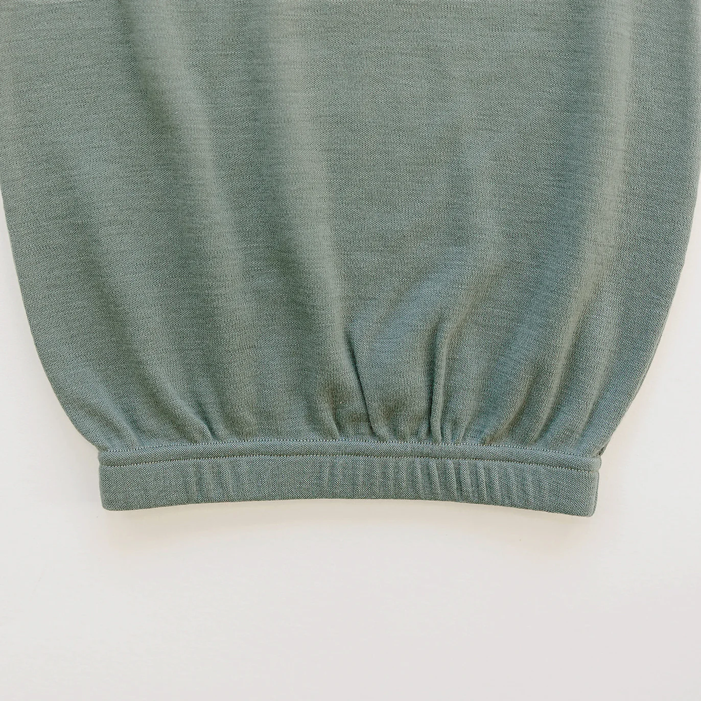 Baby Gown, Merino Wool, 0-6 Months, Sage - Image 4