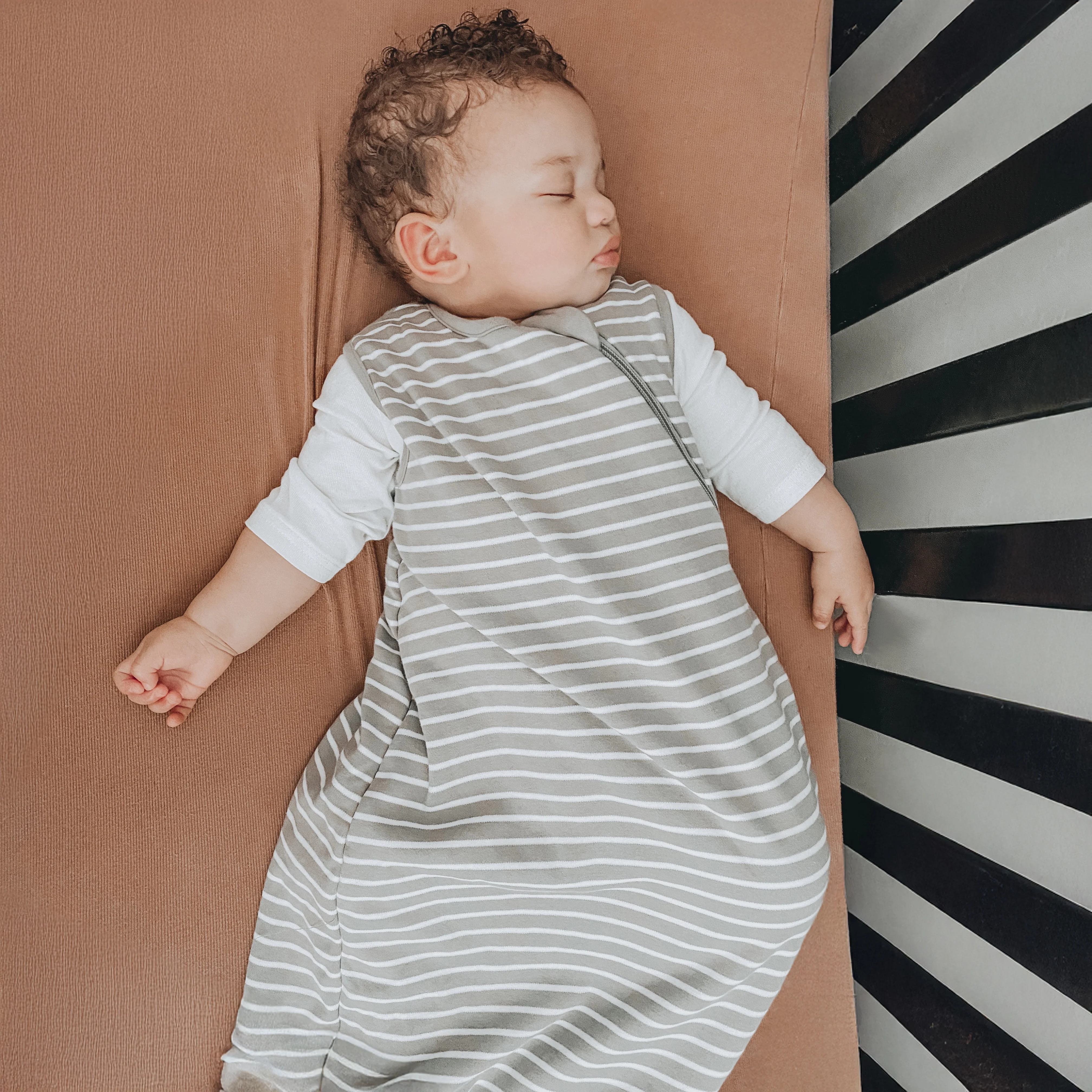 4 Season® Classic Baby Sleeping Bag, Merino Wool & Organic Cotton, Birch Gray - Image 3