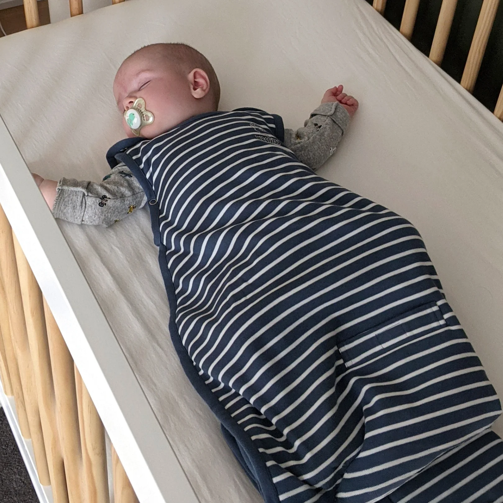 4 Season® Ultimate Baby Sleep Bag, Merino Wool & Organic Cotton, Navy Blue - Image 8