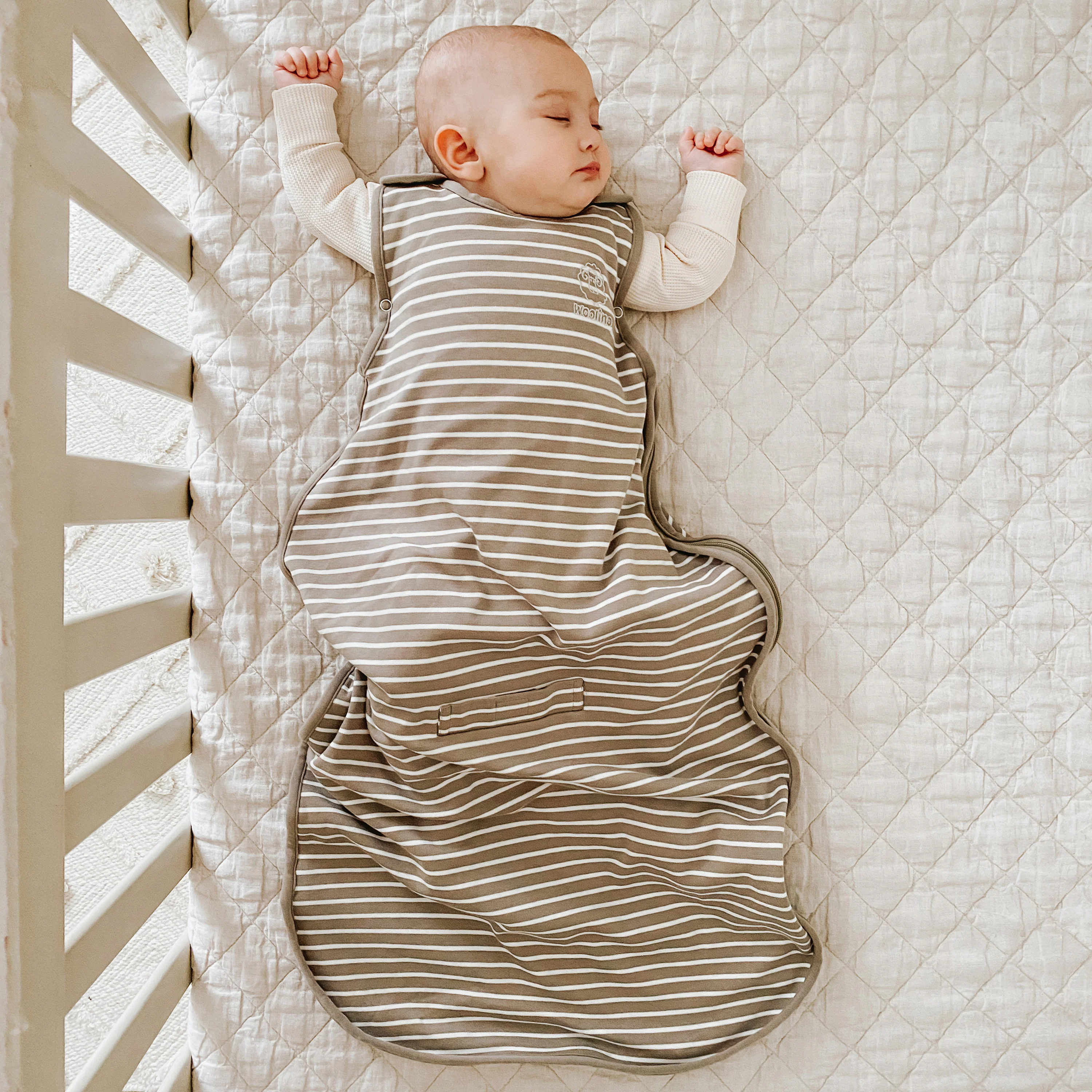 4 Season® Ultimate Baby Sleep Bag, Merino Wool & Organic Cotton, Earth - Image 6