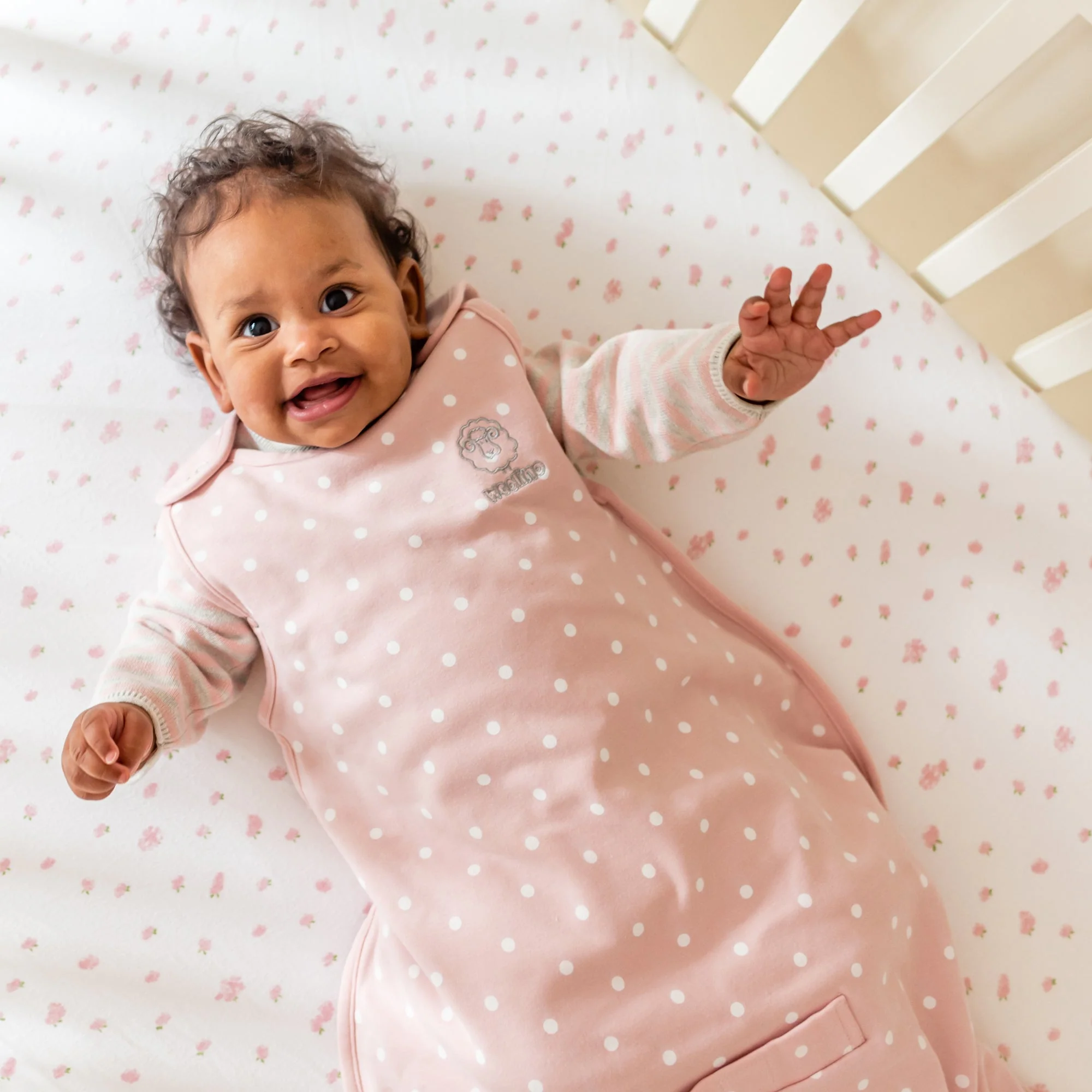4 Season® Ultimate Baby Sleep Bag, Merino Wool & Organic Cotton, Rose - Image 4