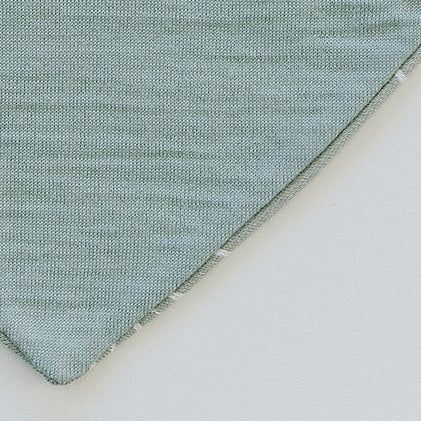 Bandana Bib Set, Merino Wool & Organic Cotton, Set of 2, Sage - Image 5