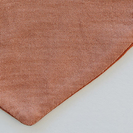 Bandana Bib Set, Merino Wool & Organic Cotton, Set of 2, Terracotta - Image 5