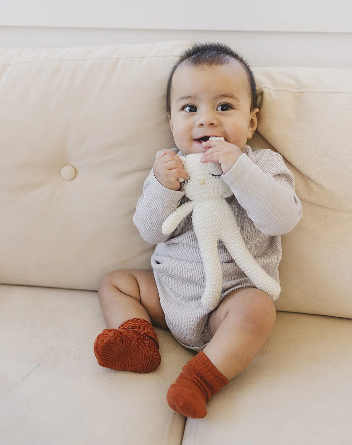 Wool Socks, Baby and Toddler, Terracotta - Image 7