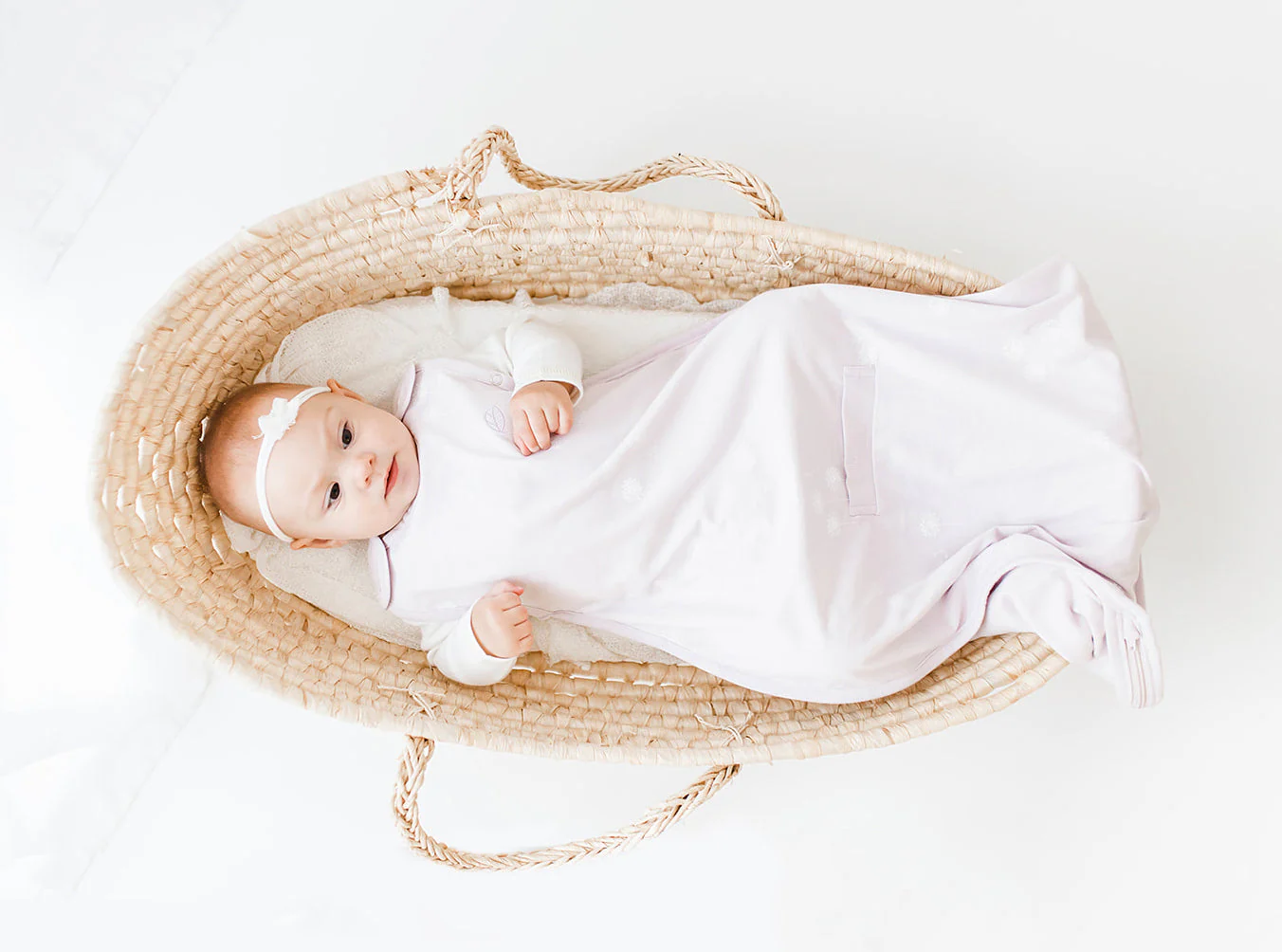 Ecolino® Adjustable Baby Sleep Bag, Organic Cotton, Universal Size: 2 Months - 2 Years, Dandelion - Image 4