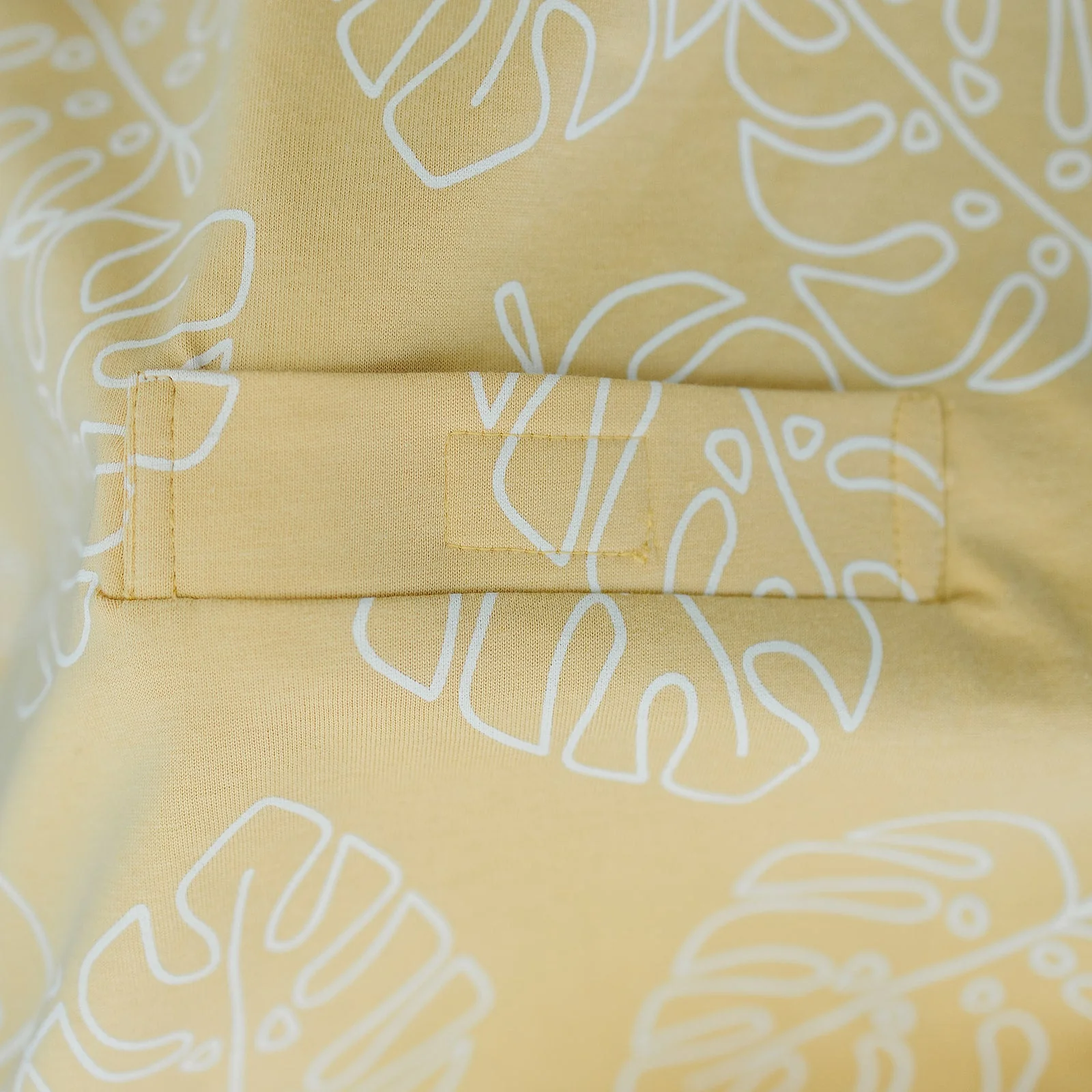 Ecolino® Adjustable Baby Sleep Bag, Organic Cotton, Universal Size: 2 Months - 2 Years, Monstera Leaf - Image 7
