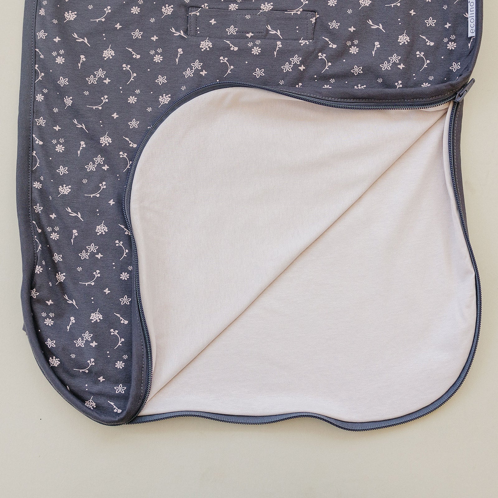 Ecolino® Adjustable Baby Sleep Bag, Organic Cotton, Universal Size: 2 Months - 2 Years, Small Flower - Image 4