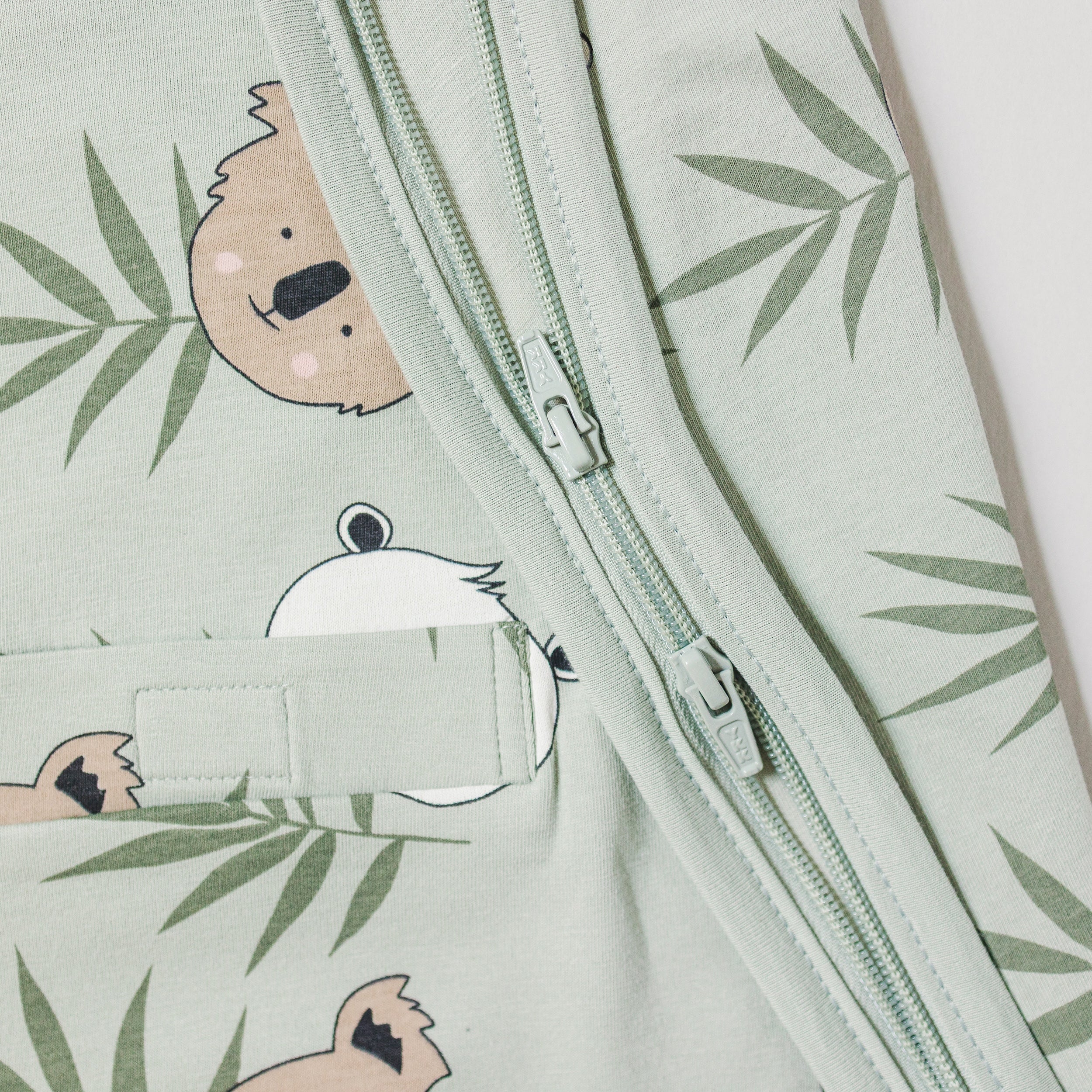 Ecolino® Adjustable Baby Sleep Bag, Organic Cotton, Universal Size: 2 Months - 2 Years, Treetop Safari - Image 6