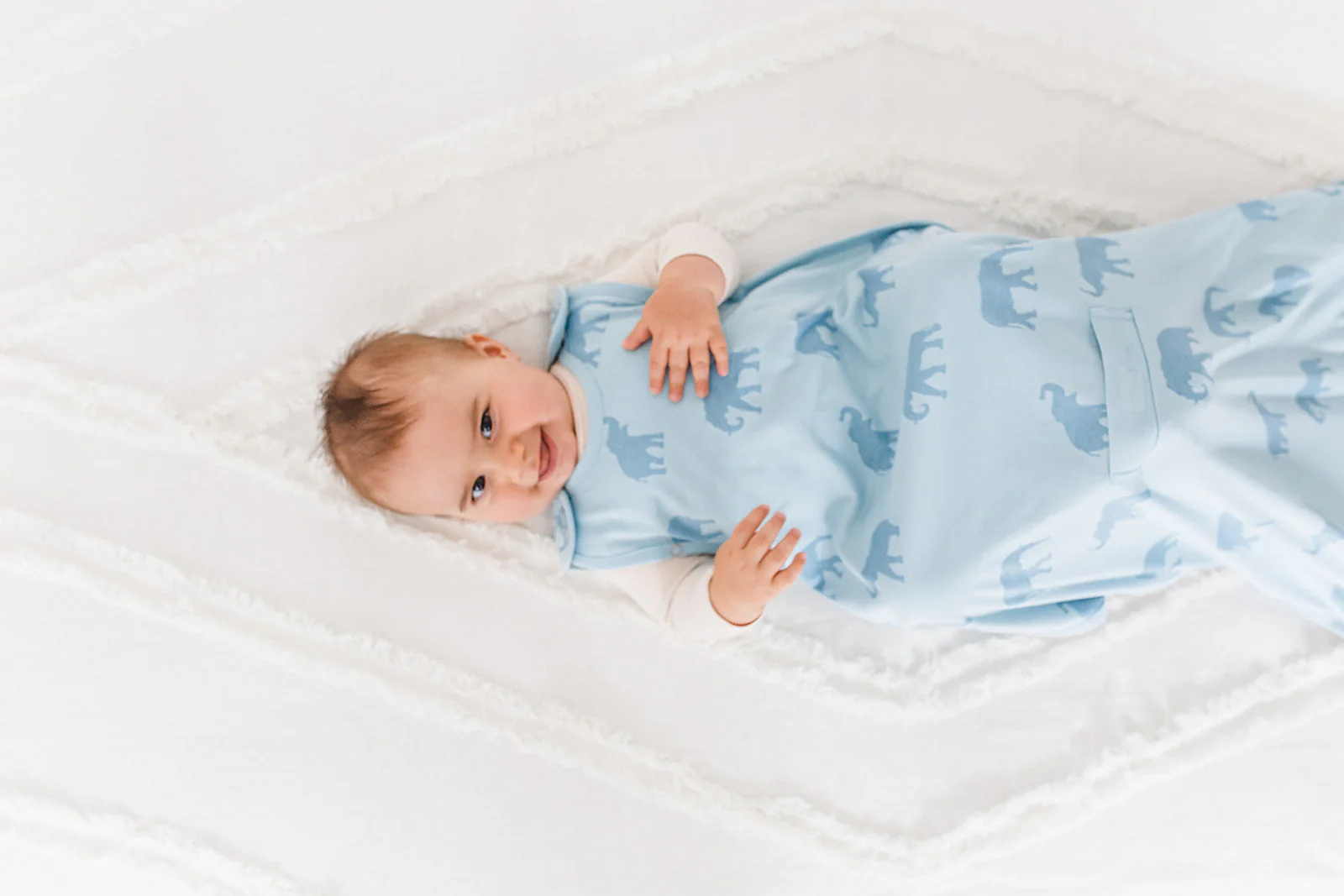 Ecolino® Adjustable Toddler Sleep Bag, Organic Cotton, Universal Size: 2 - 4 Years, Elephant - Image 4