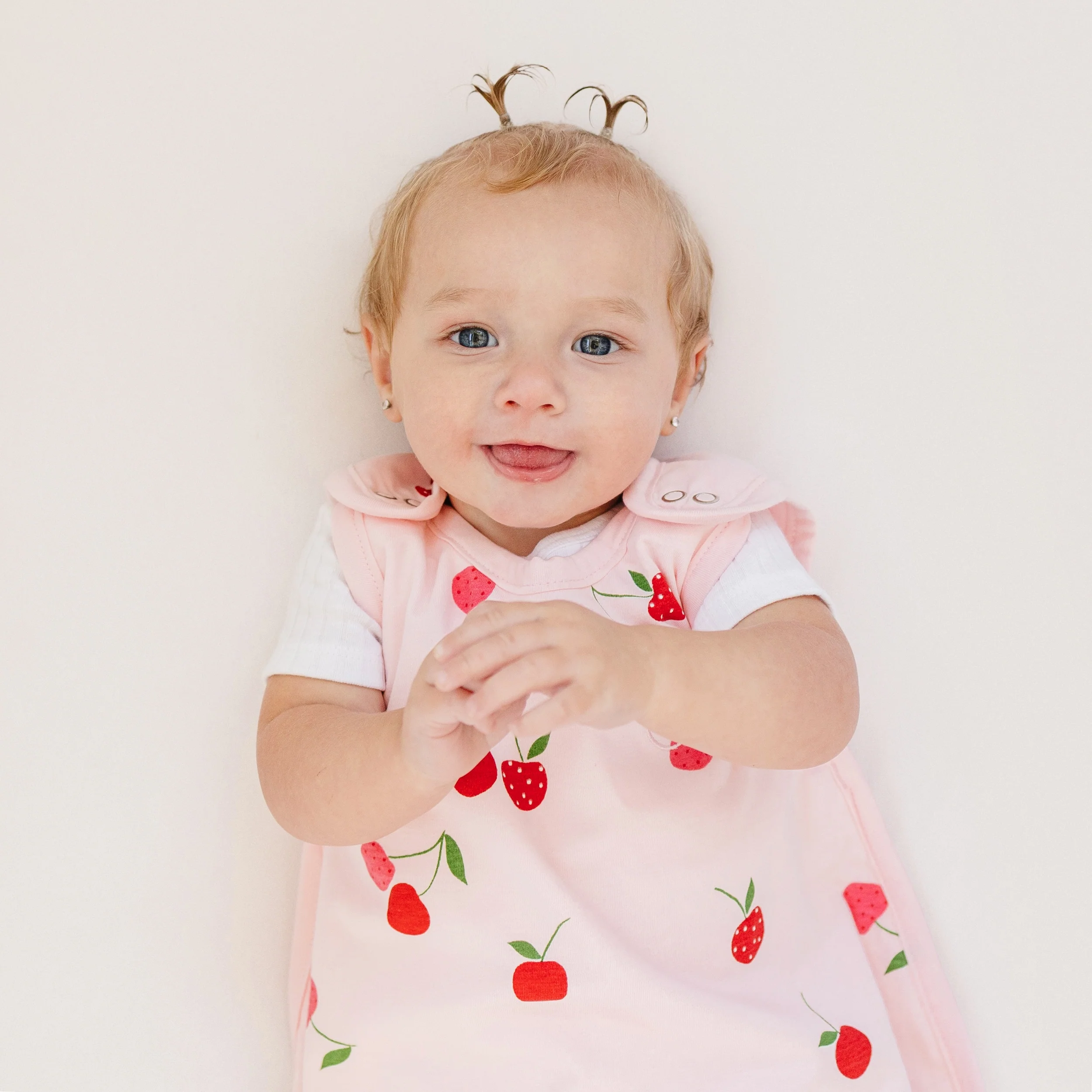 Ecolino® Adjustable Toddler Sleep Bag, Organic Cotton, Universal Size: 2 - 4 Years, Cherry - Image 4