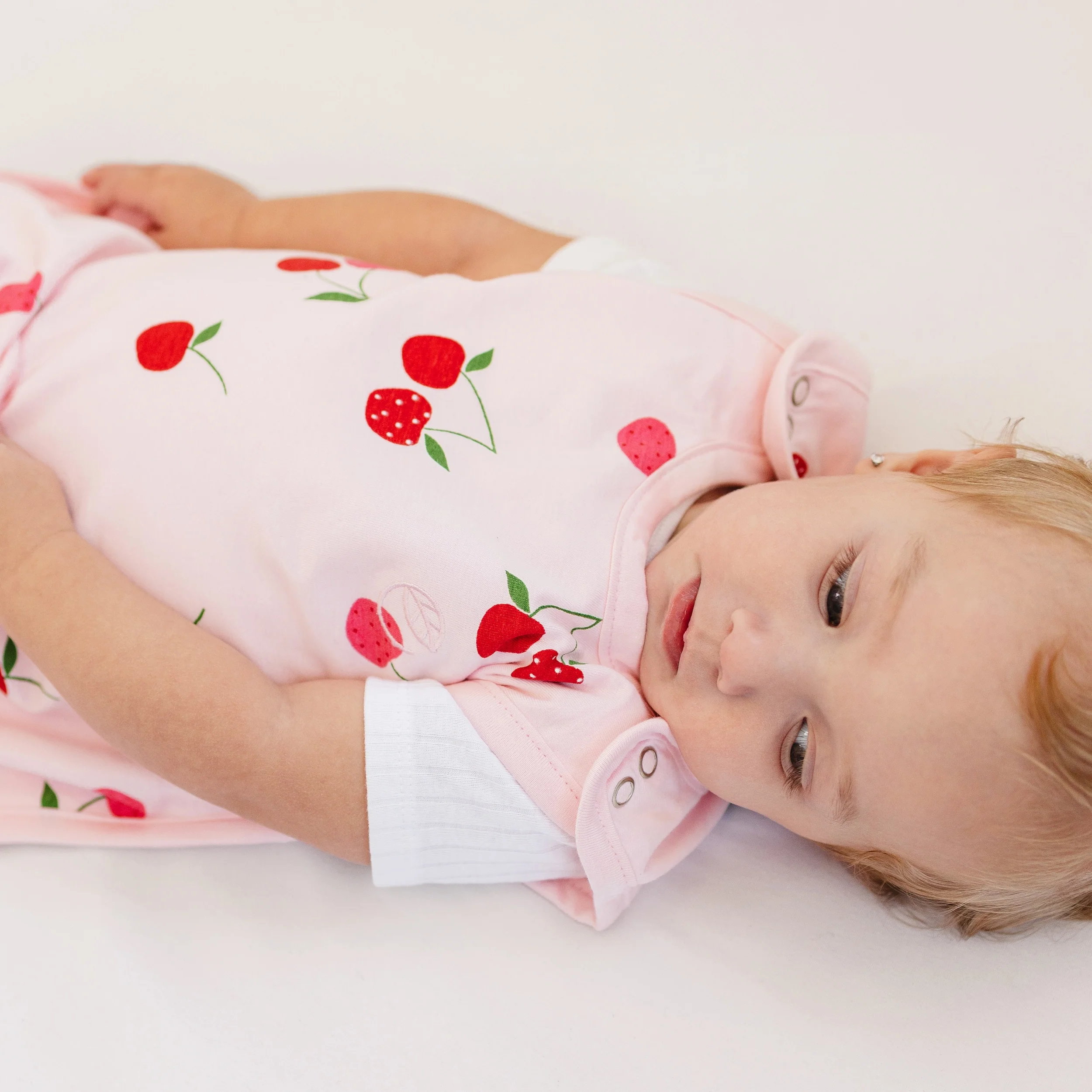 Ecolino® Adjustable Toddler Sleep Bag, Organic Cotton, Universal Size: 2 - 4 Years, Cherry - Image 5