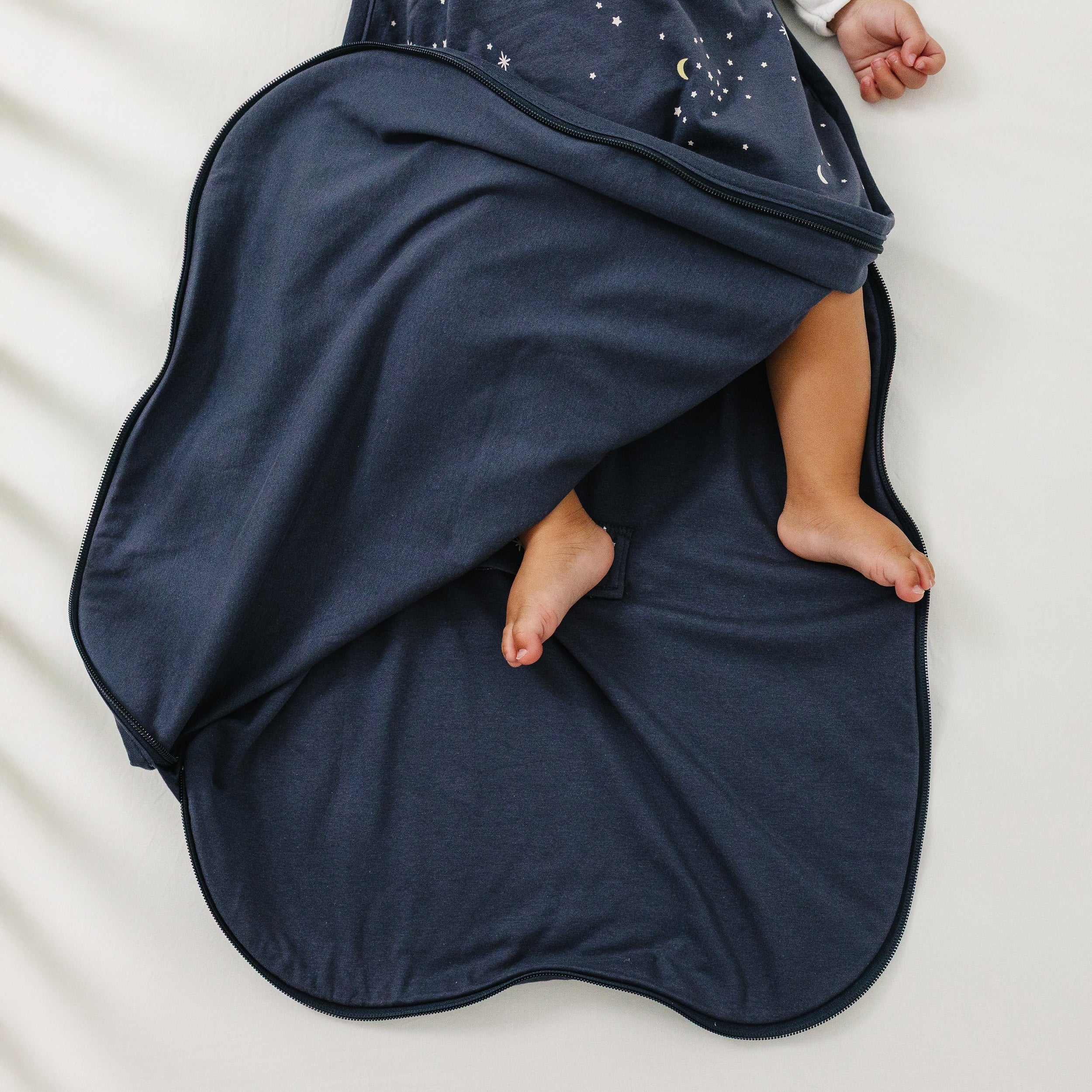 Ecolino® Adjustable Toddler Sleep Bag, Organic Cotton, Universal Size: 2 - 4 Years, Milky Way Ink - Image 5