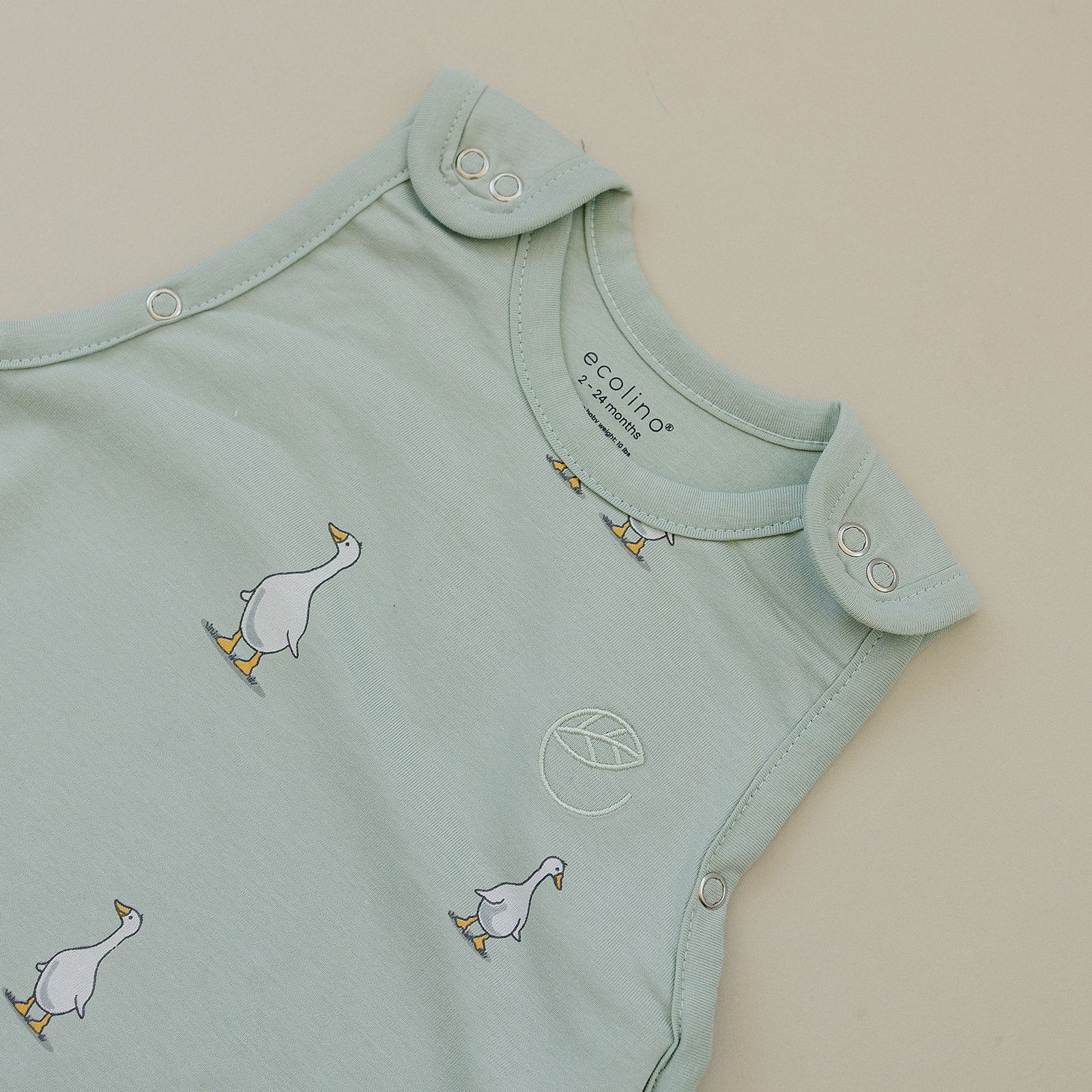 Ecolino® Adjustable Toddler Sleep Bag, Organic Cotton, Universal Size: 2 - 4 Years, Goose - Image 9