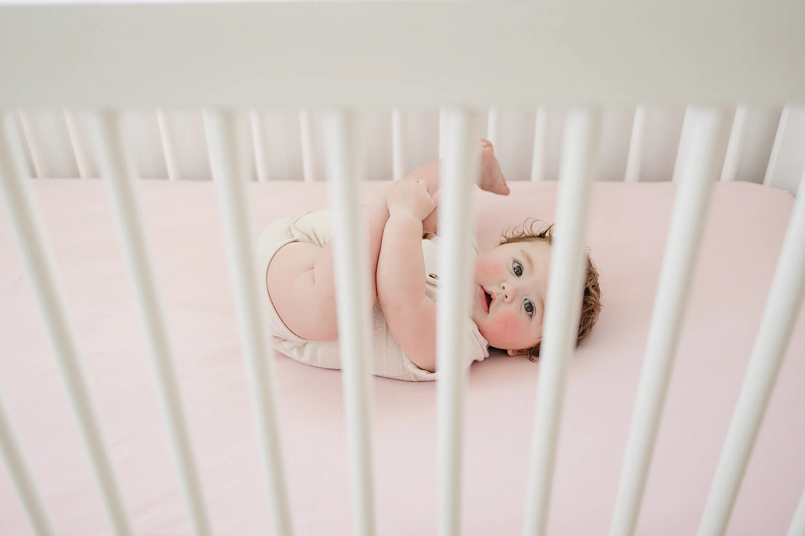 Ecolino® Crib Sheet, 100% Organic Cotton, Petal - Image 3