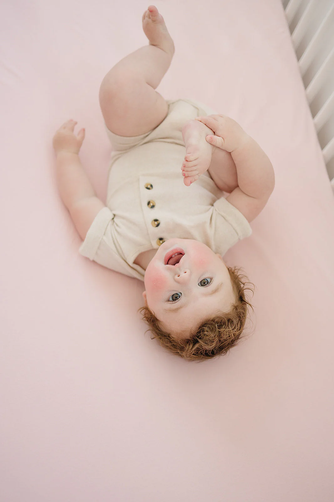 Ecolino® Crib Sheet, 100% Organic Cotton, Petal - Image 6