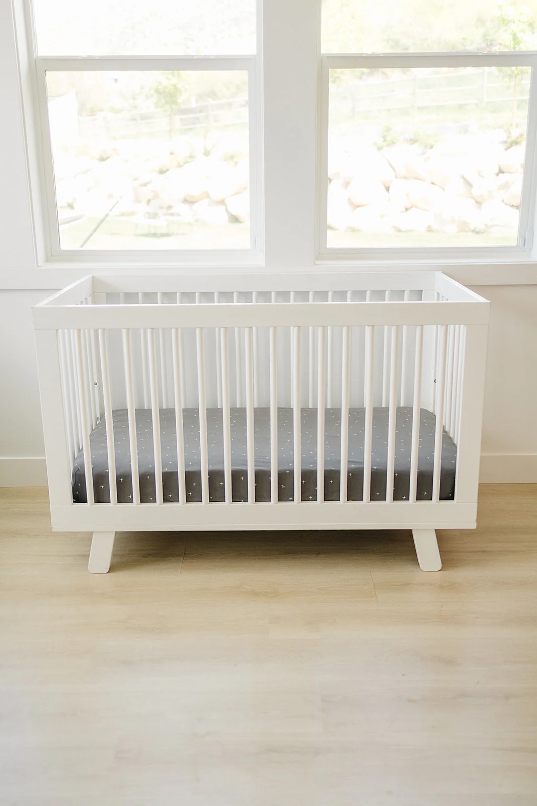 Ecolino® Crib Sheet, 100% Organic Cotton, Slate Twinkle - Image 3