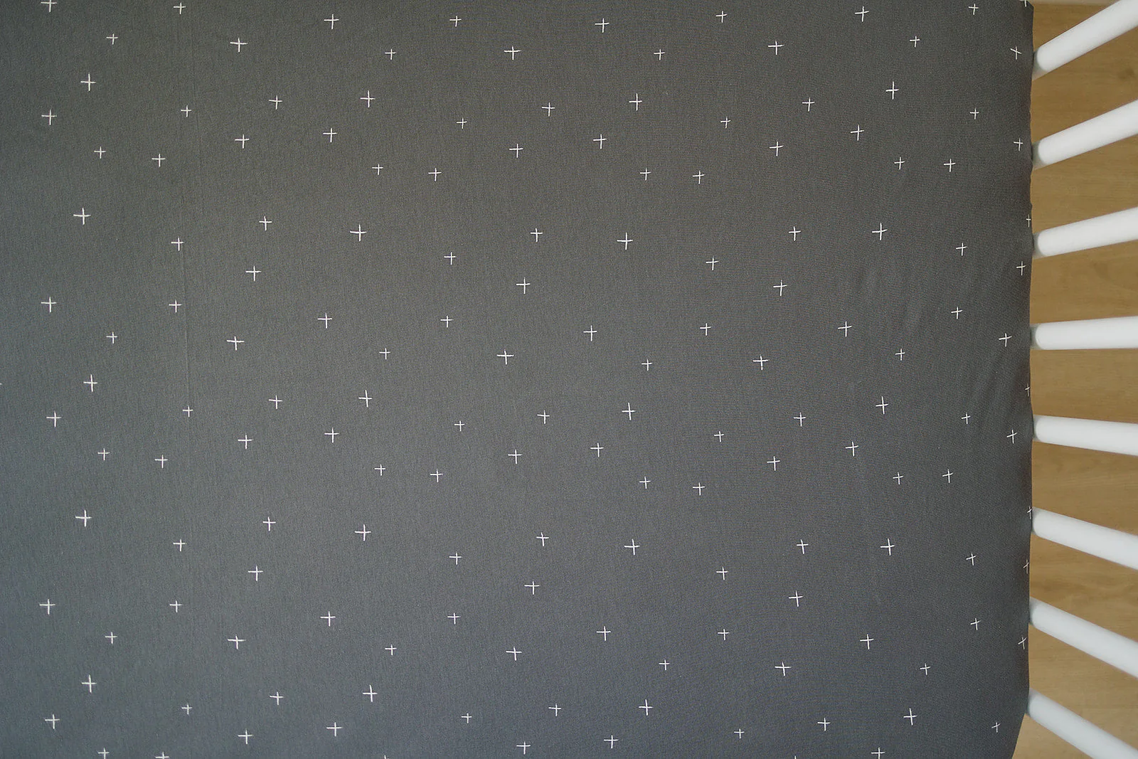 Ecolino® Crib Sheet, 100% Organic Cotton, Slate Twinkle - Image 4